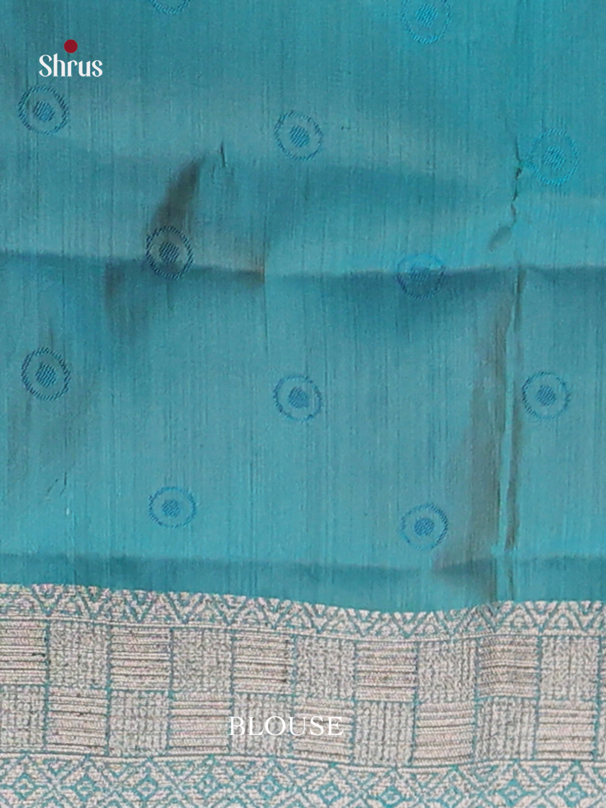 Blue- Semi Rawsilk Saree