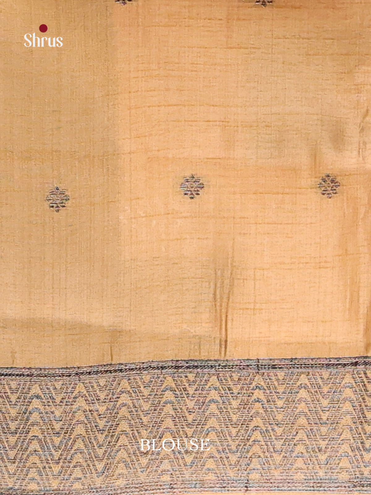 Cream - Semi Rawsilk Saree
