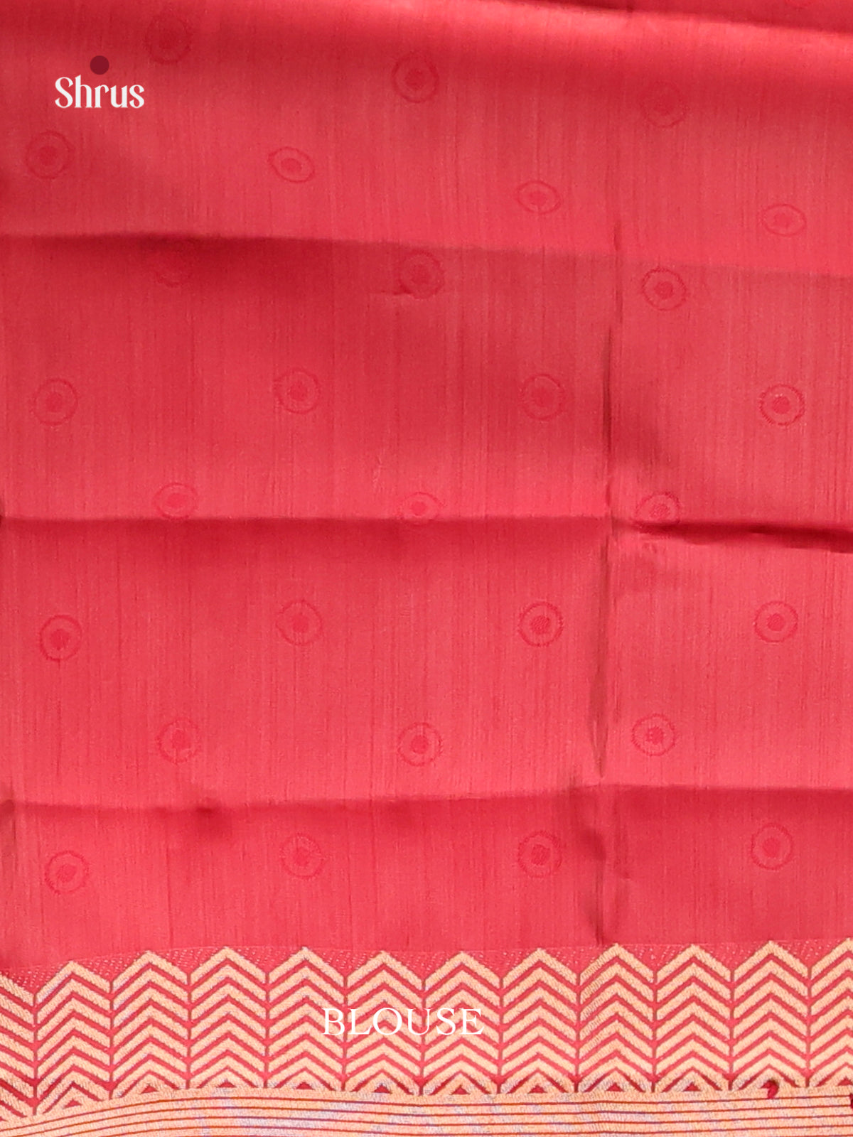 Red - Semi Rawsilk Saree