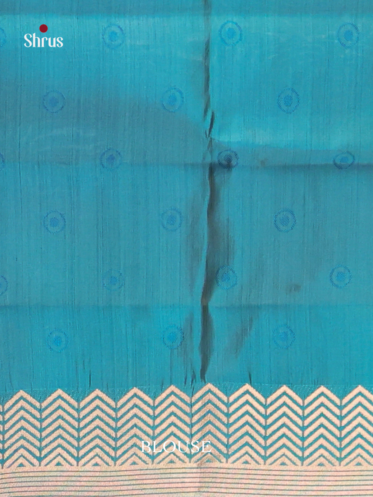 Blue- Semi Rawsilk Saree