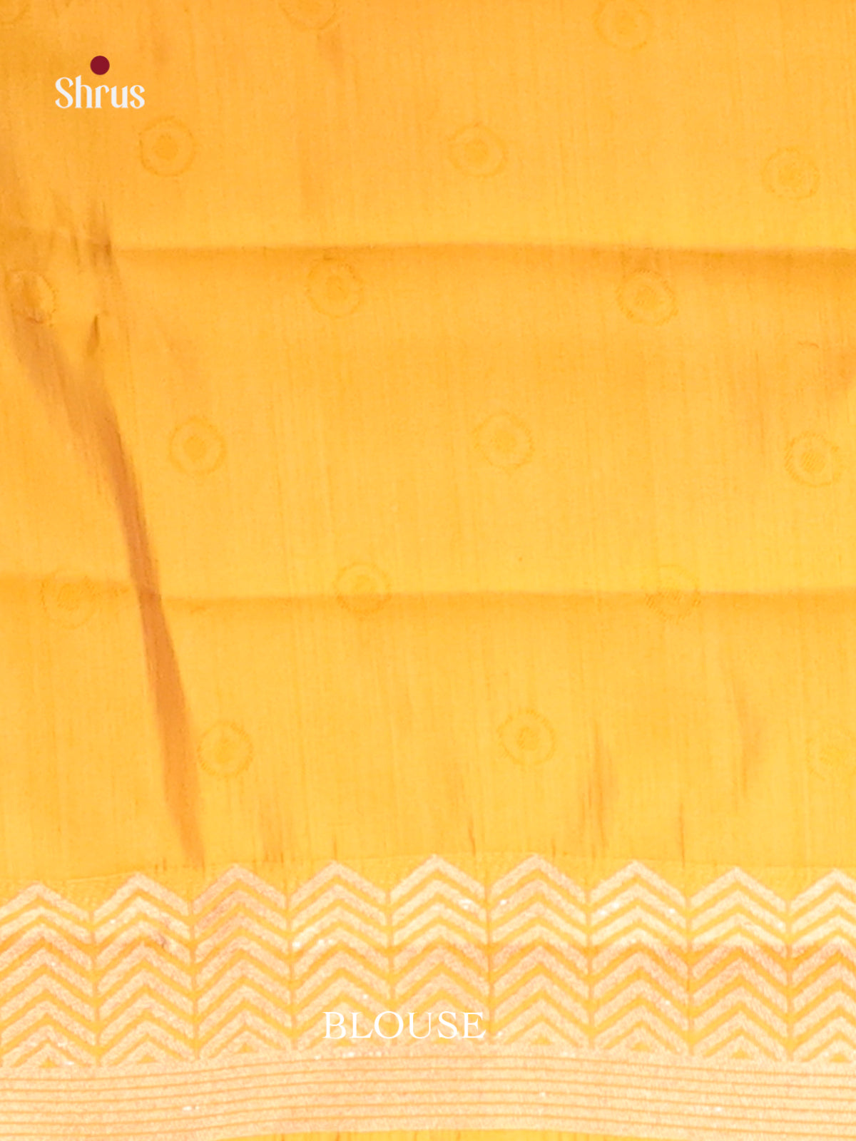 Yellow - Semi Rawsilk Saree