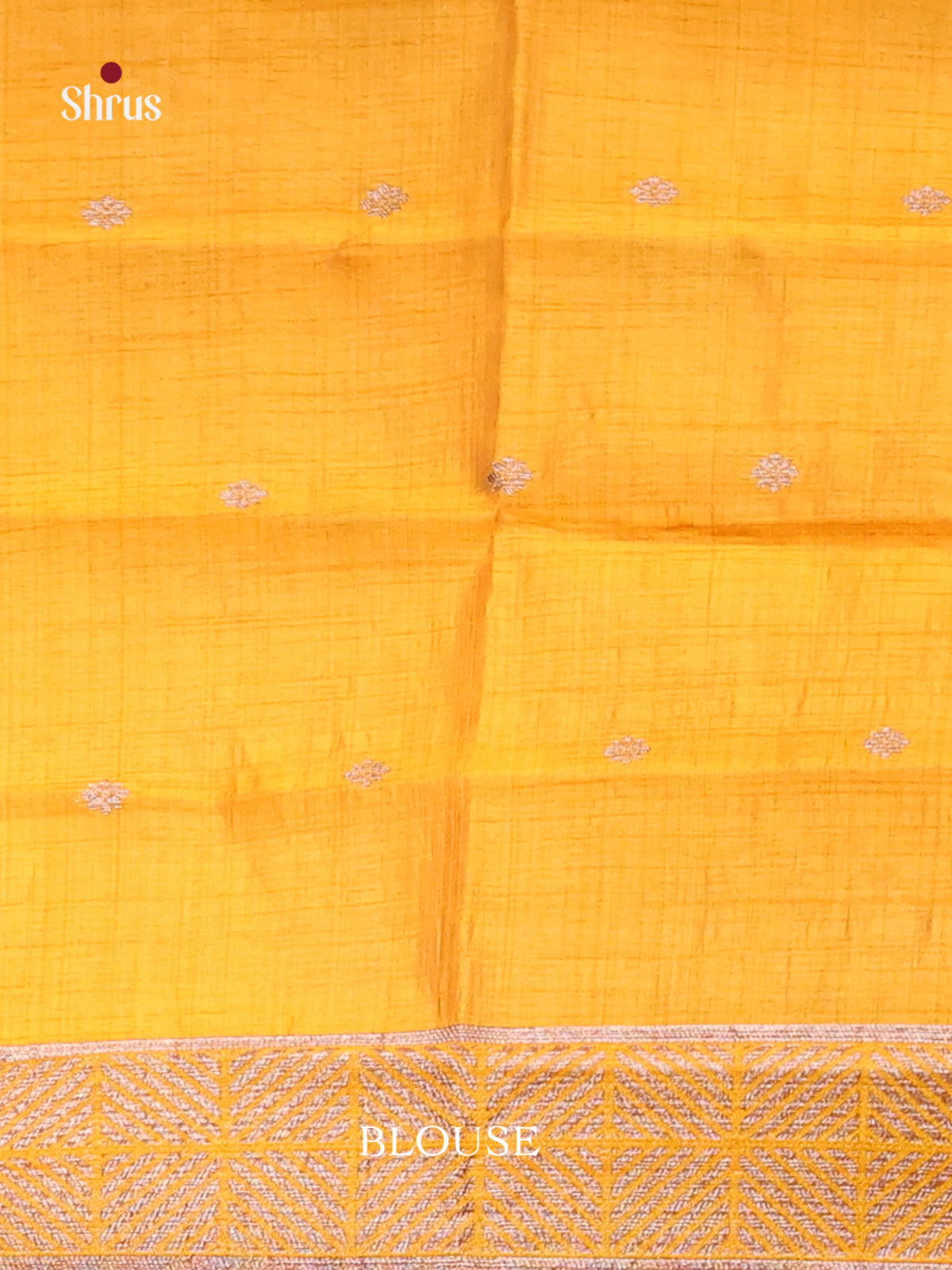 Mustard - Semi Rawsilk Saree