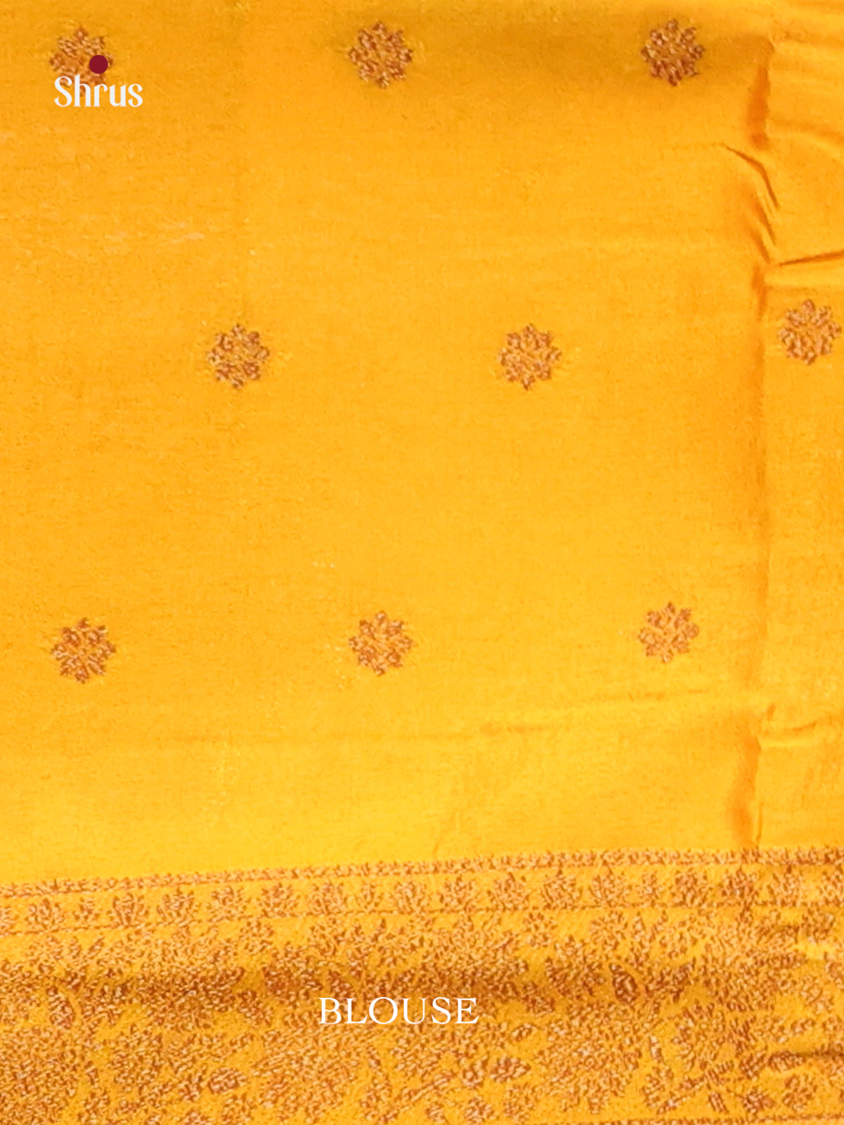 Mustard - Bamboo silk Saree