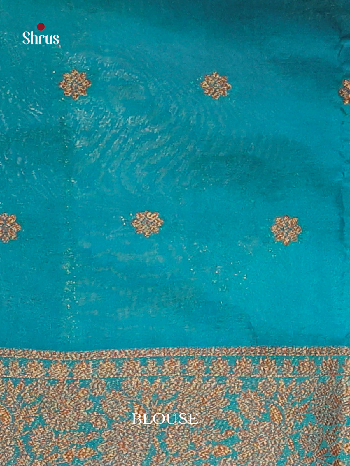 Blue - Bamboo silk Saree