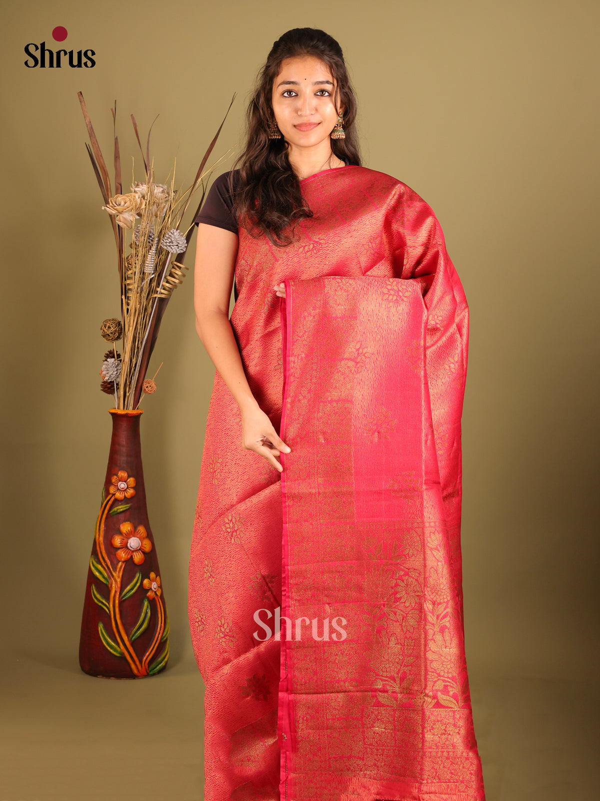 DIS07141 - Bamboo silk Saree