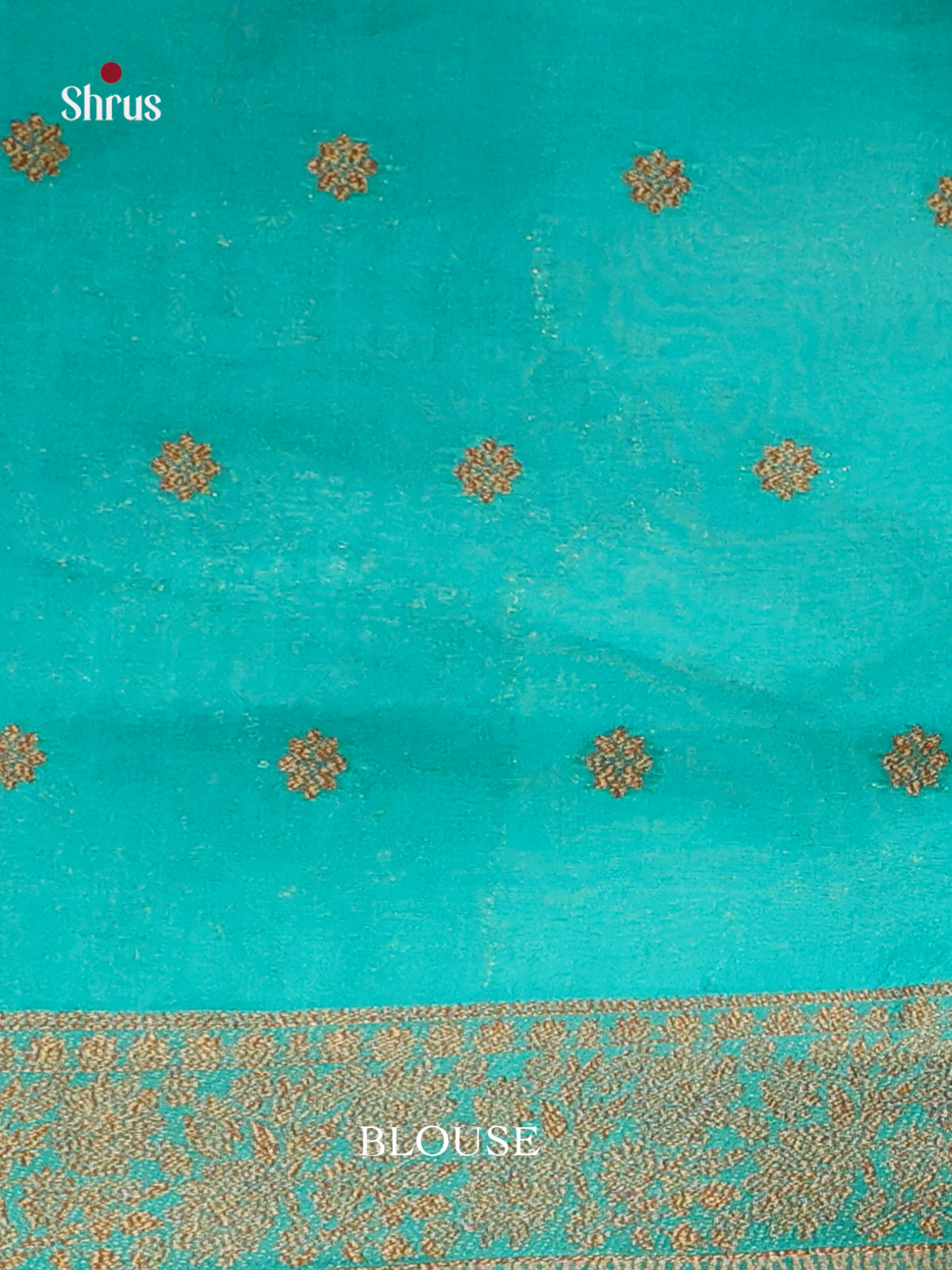 Blue - Bamboo silk Saree