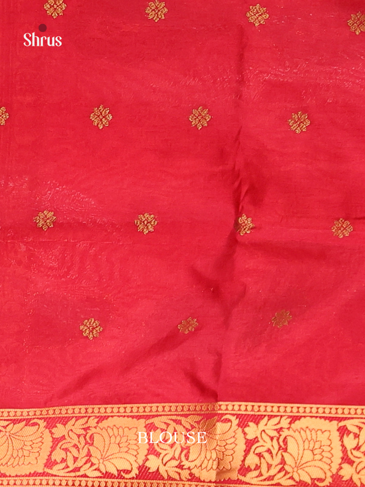 Red - Bamboo silk Saree