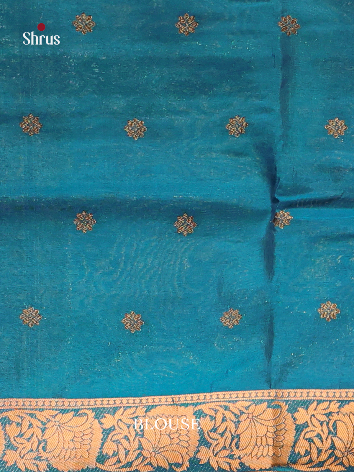 Blue - Bamboo silk Saree