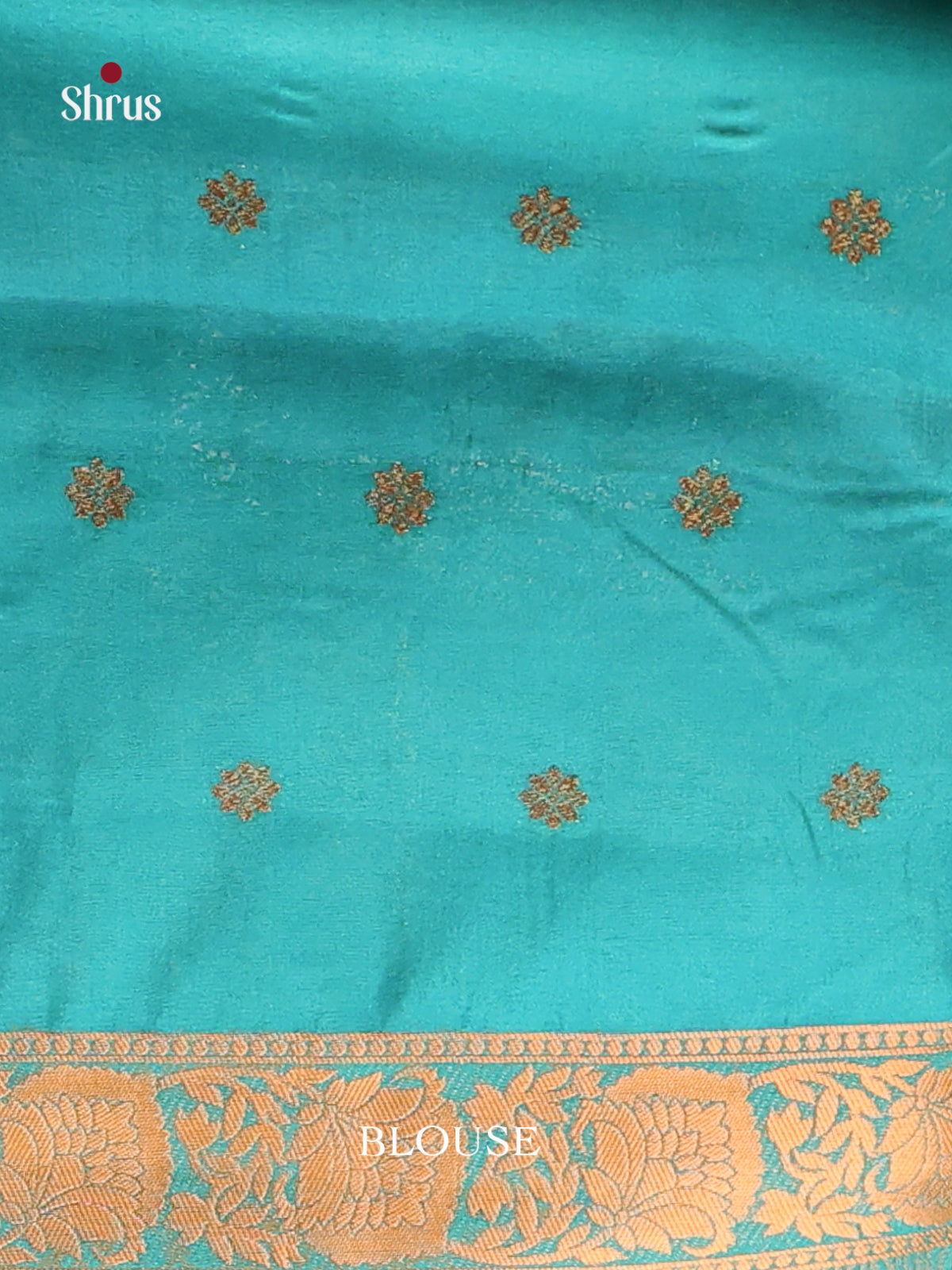 Sky Blue - Bamboo silk Saree
