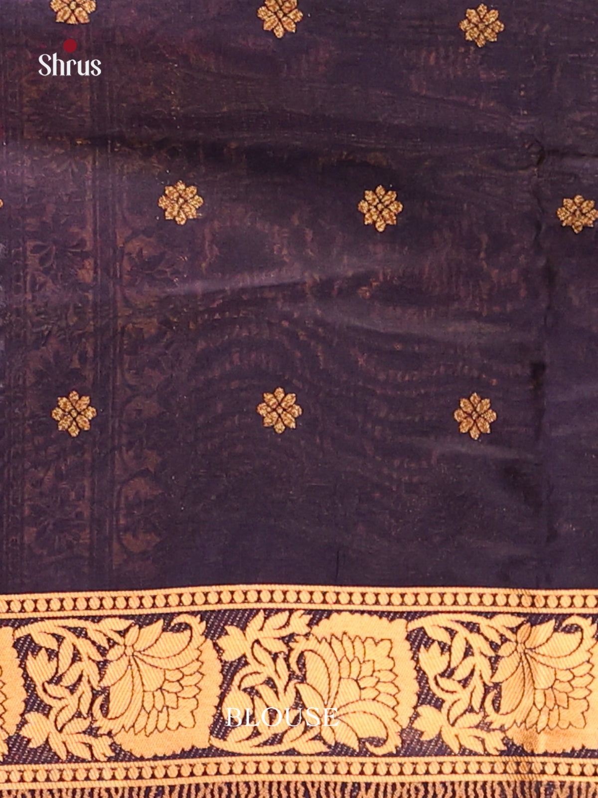 Blue- Bamboo silk Saree
