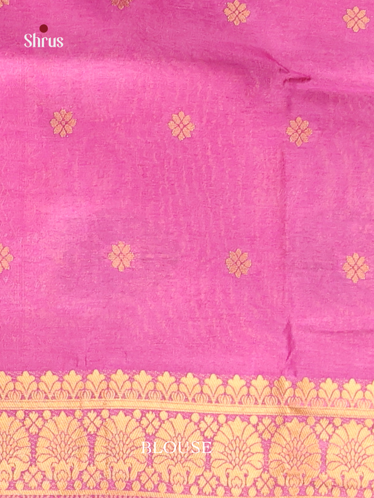 Pink - Bamboo silk Saree