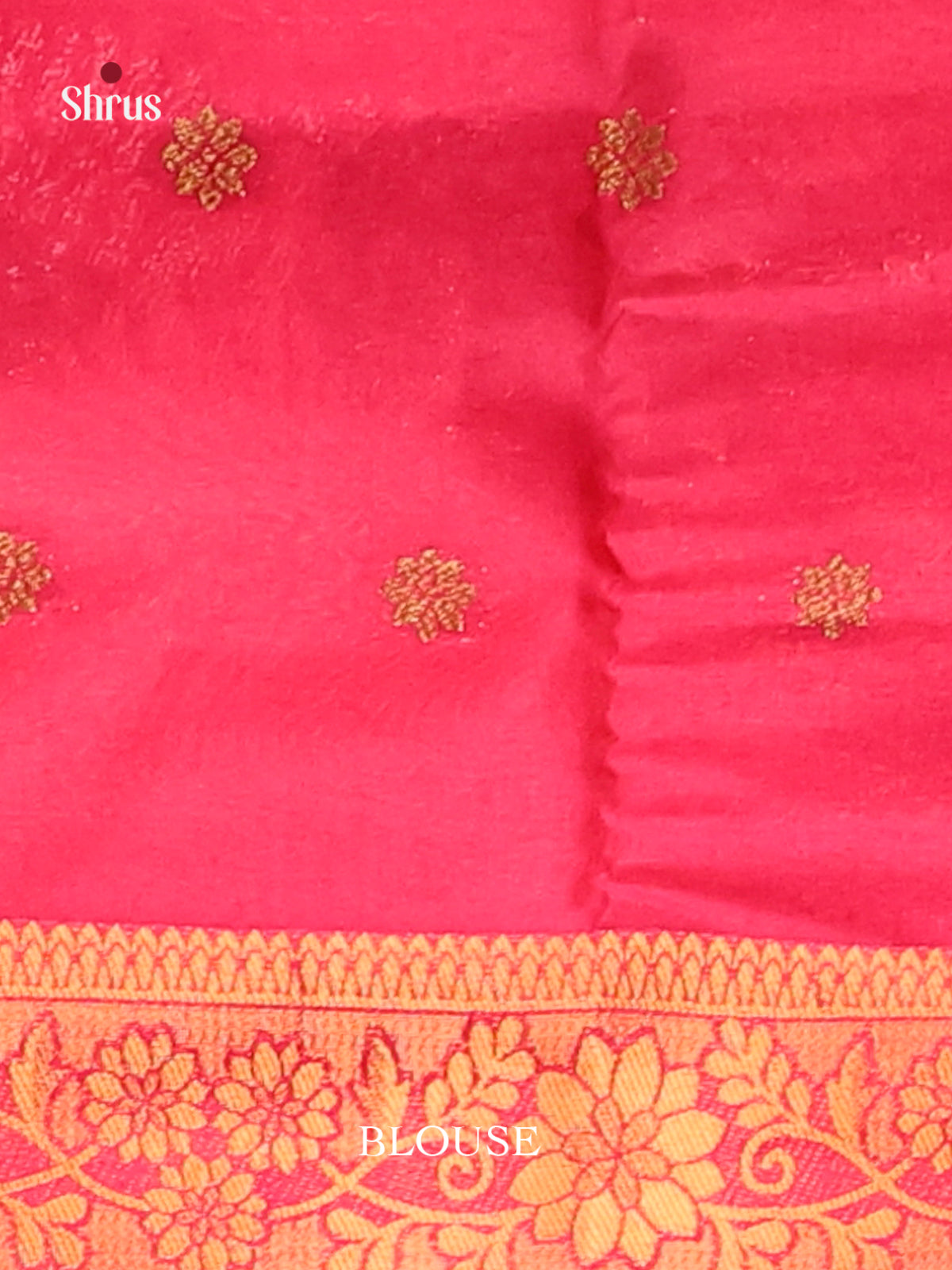 Pink - Bamboo silk Saree