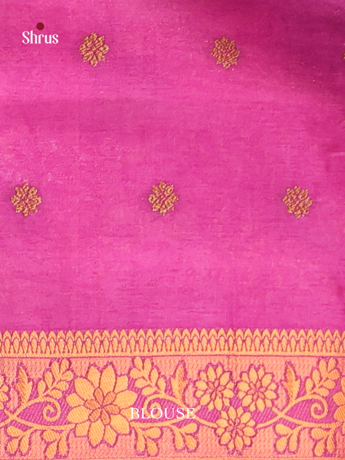 Majenta Pink - Bamboo silk Saree