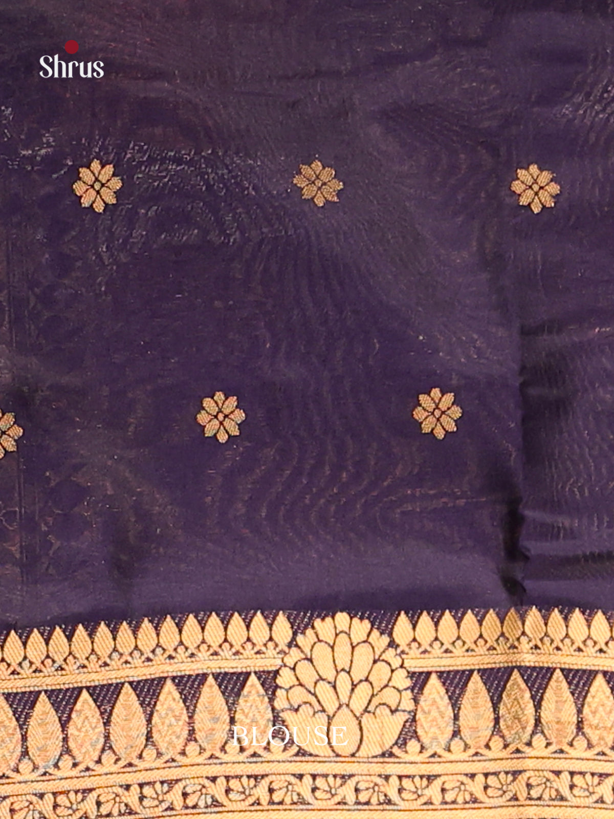 Blue - Bamboo silk Saree
