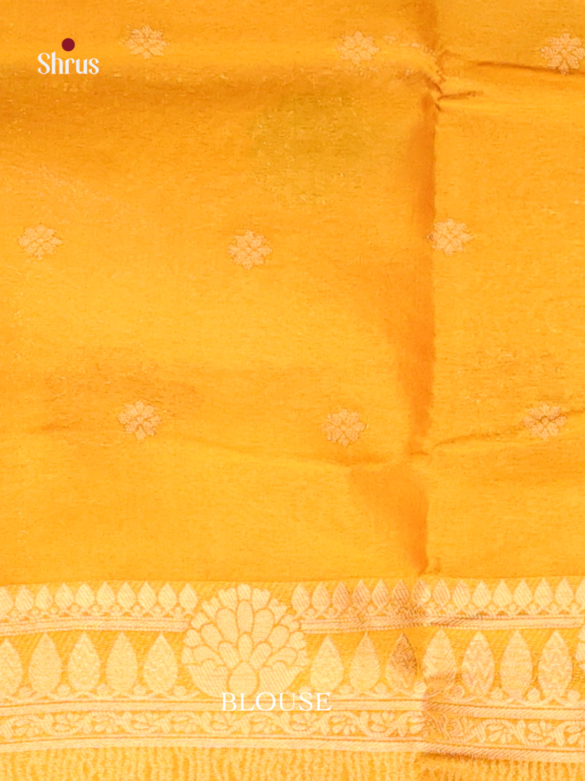 Mustard - Bamboo silk Saree
