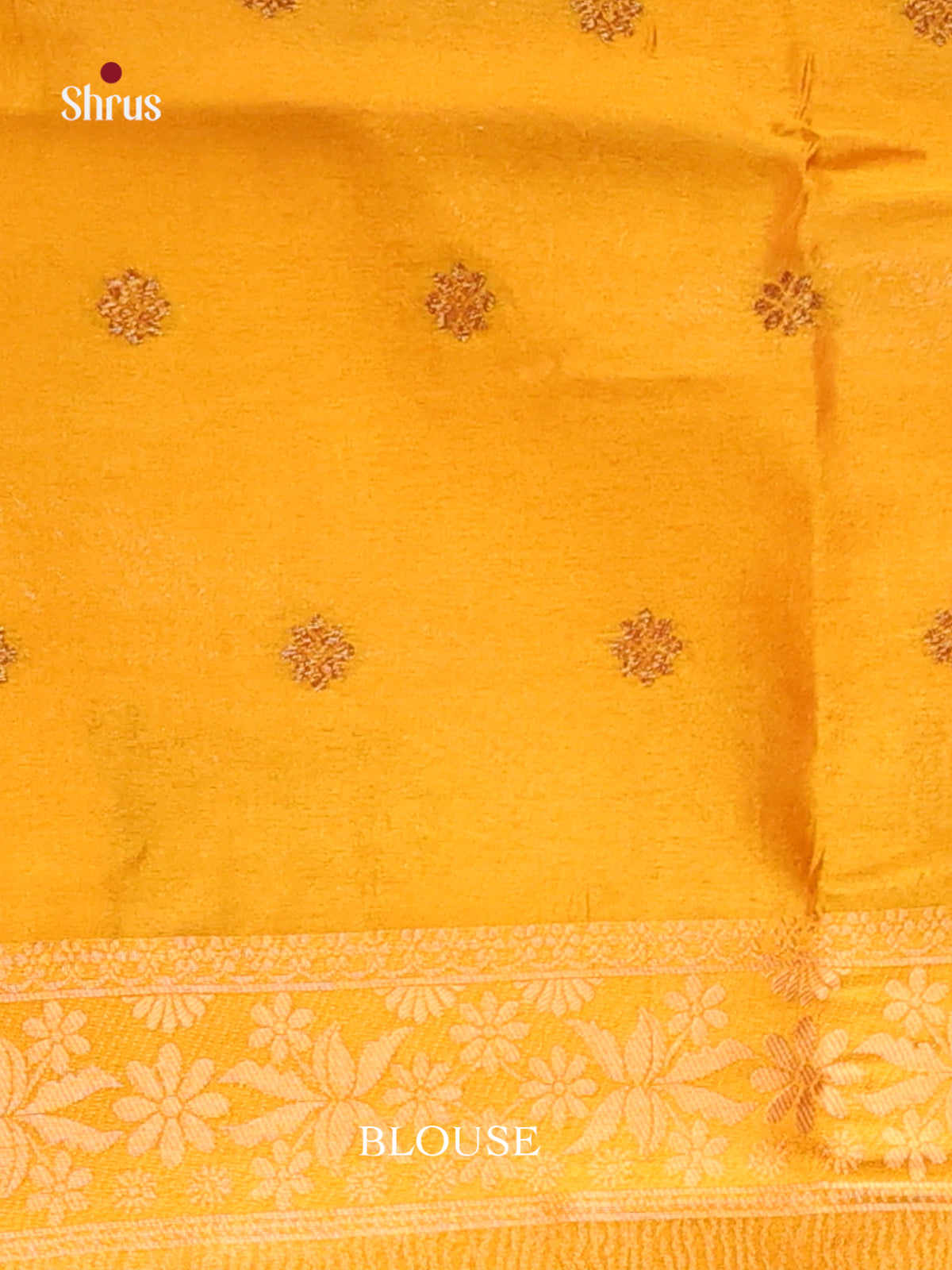Mustard- Bamboo silk Saree