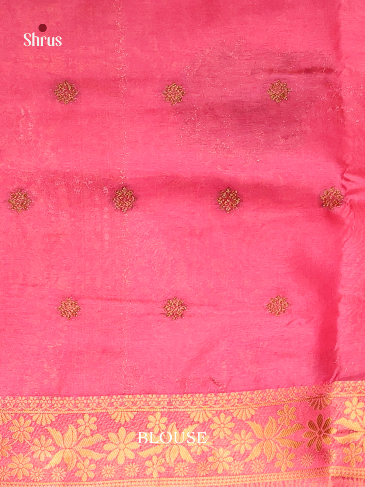 Pink - Bamboo silk Saree