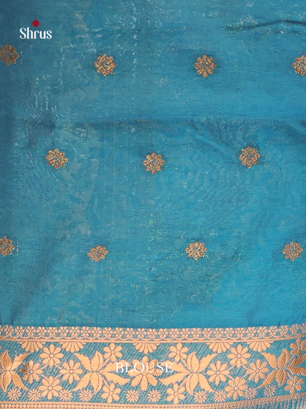 blue - Bamboo silk Saree