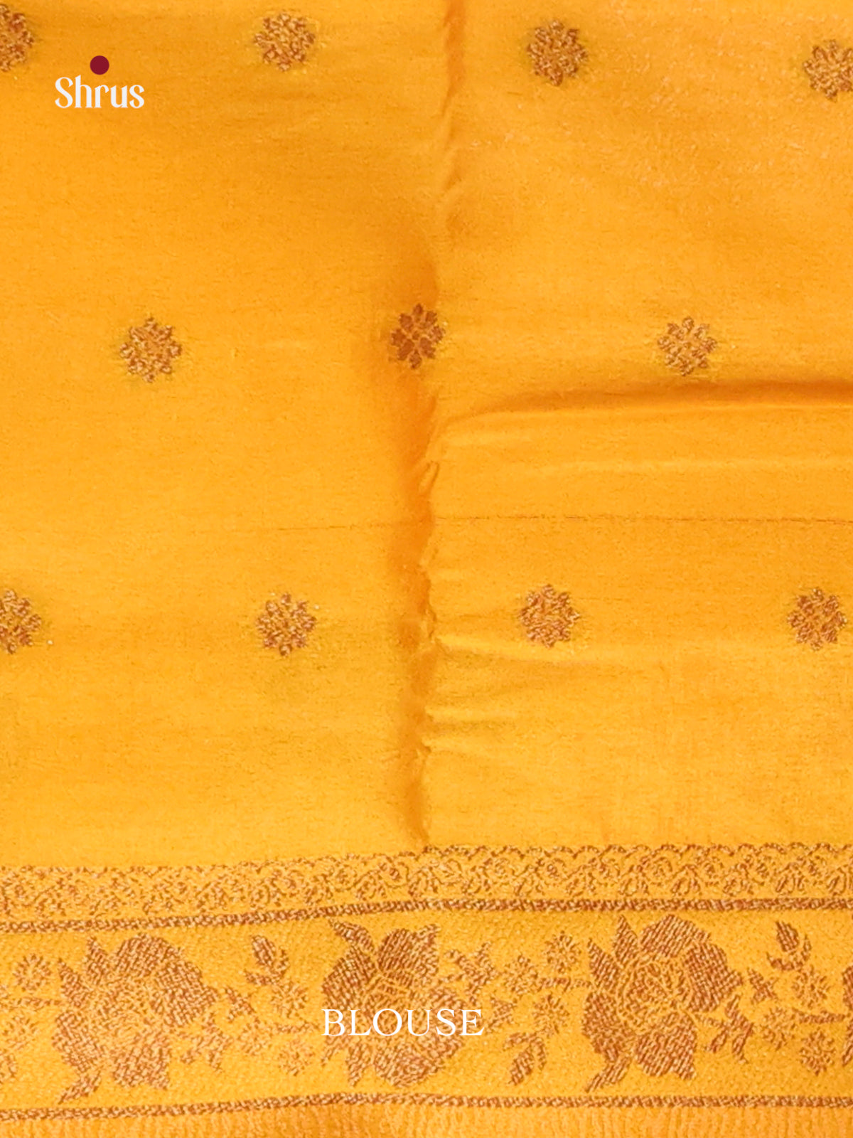 Mustard- Bamboo silk Saree