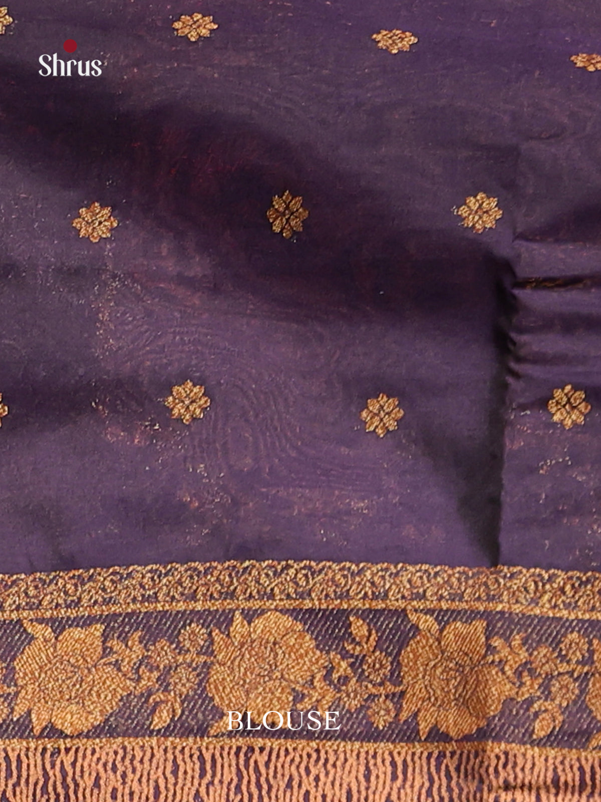 Blue - Bamboo silk Saree