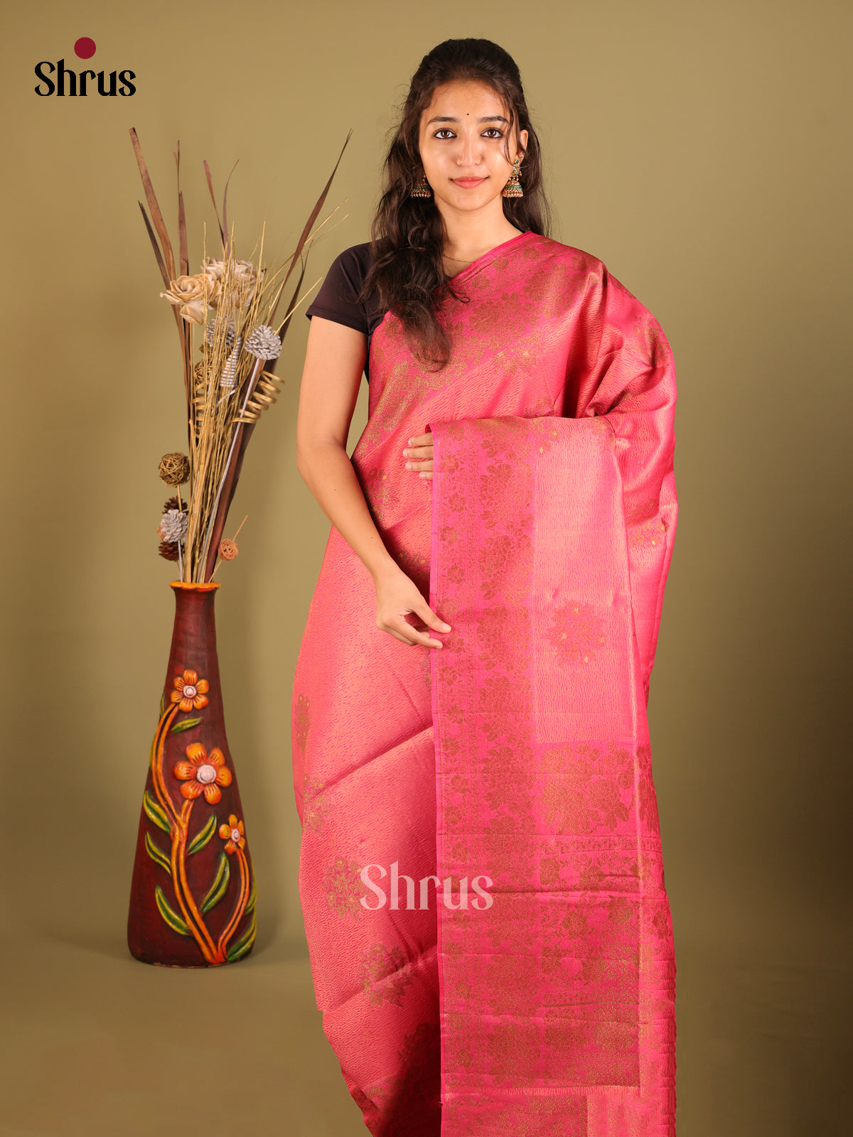 DIS07227 - Bamboo silk Saree