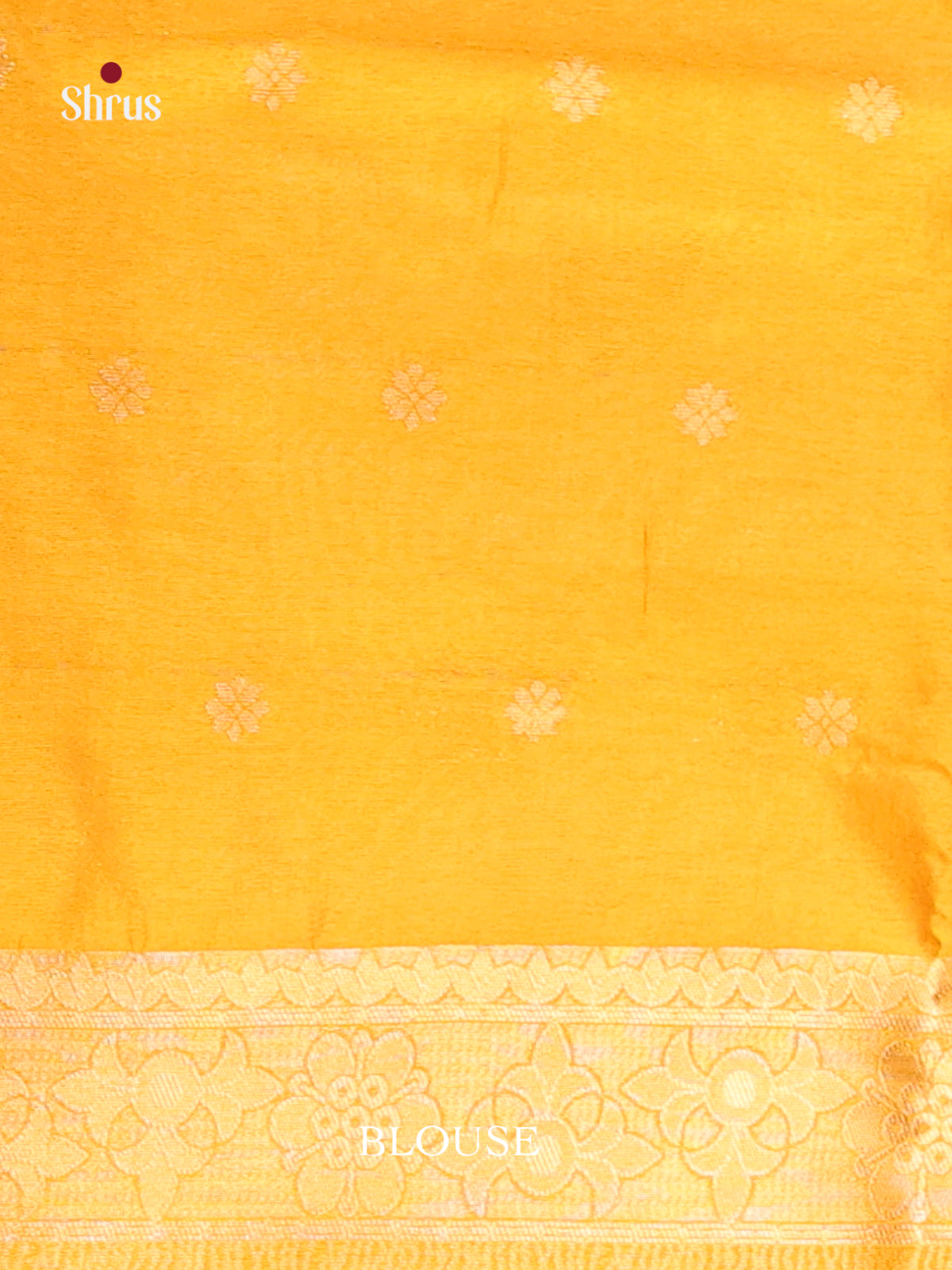 Mustard - Bamboo silk Saree