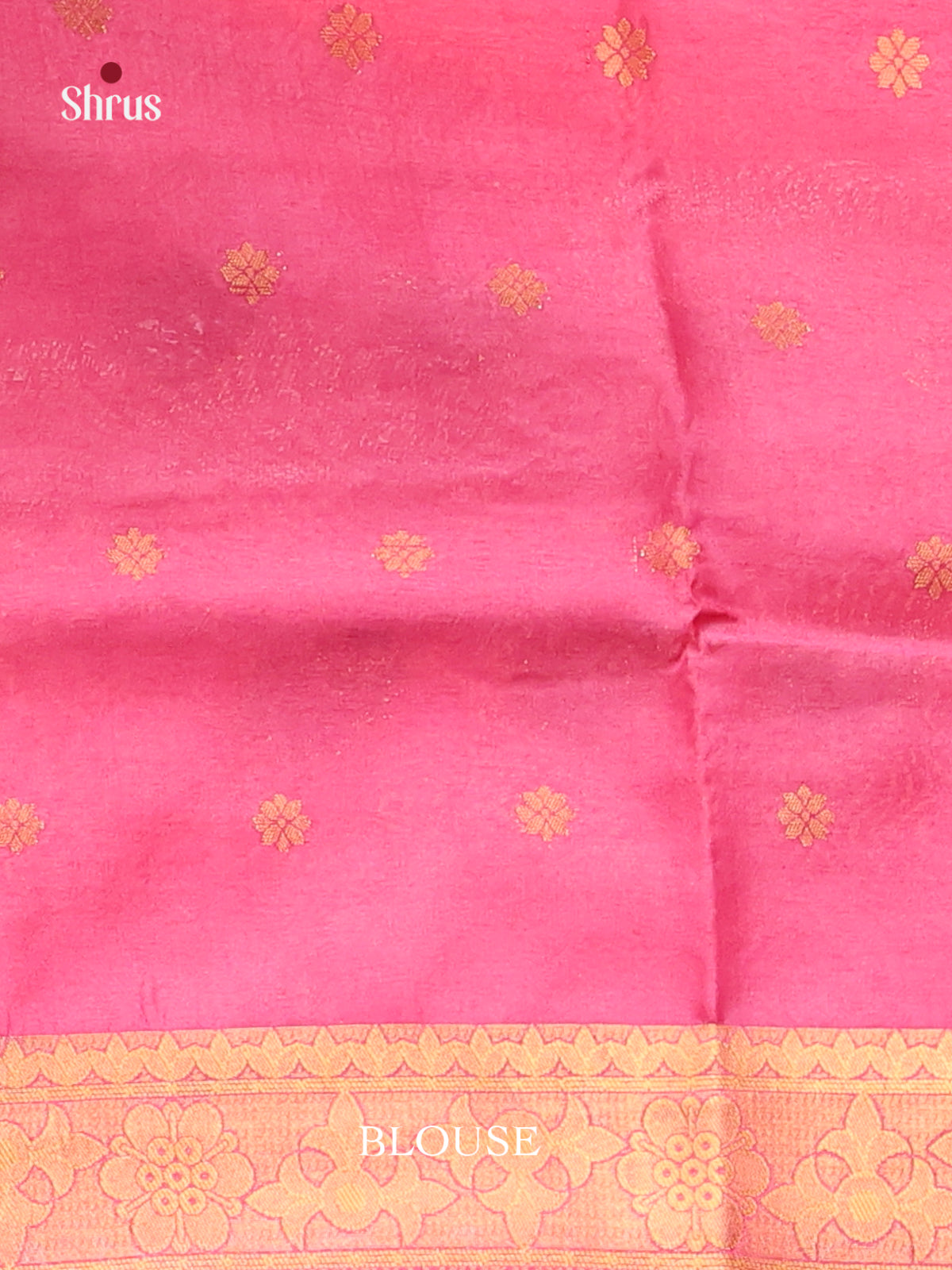 Pink - Bamboo silk Saree