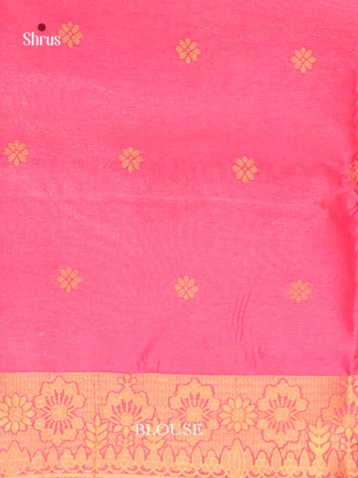 Pink - Bamboo silk Saree