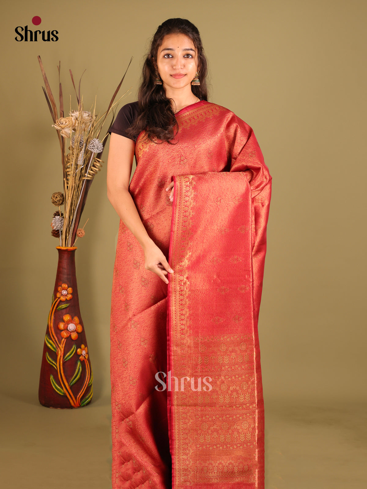 DIS07268 - Bamboo silk Saree