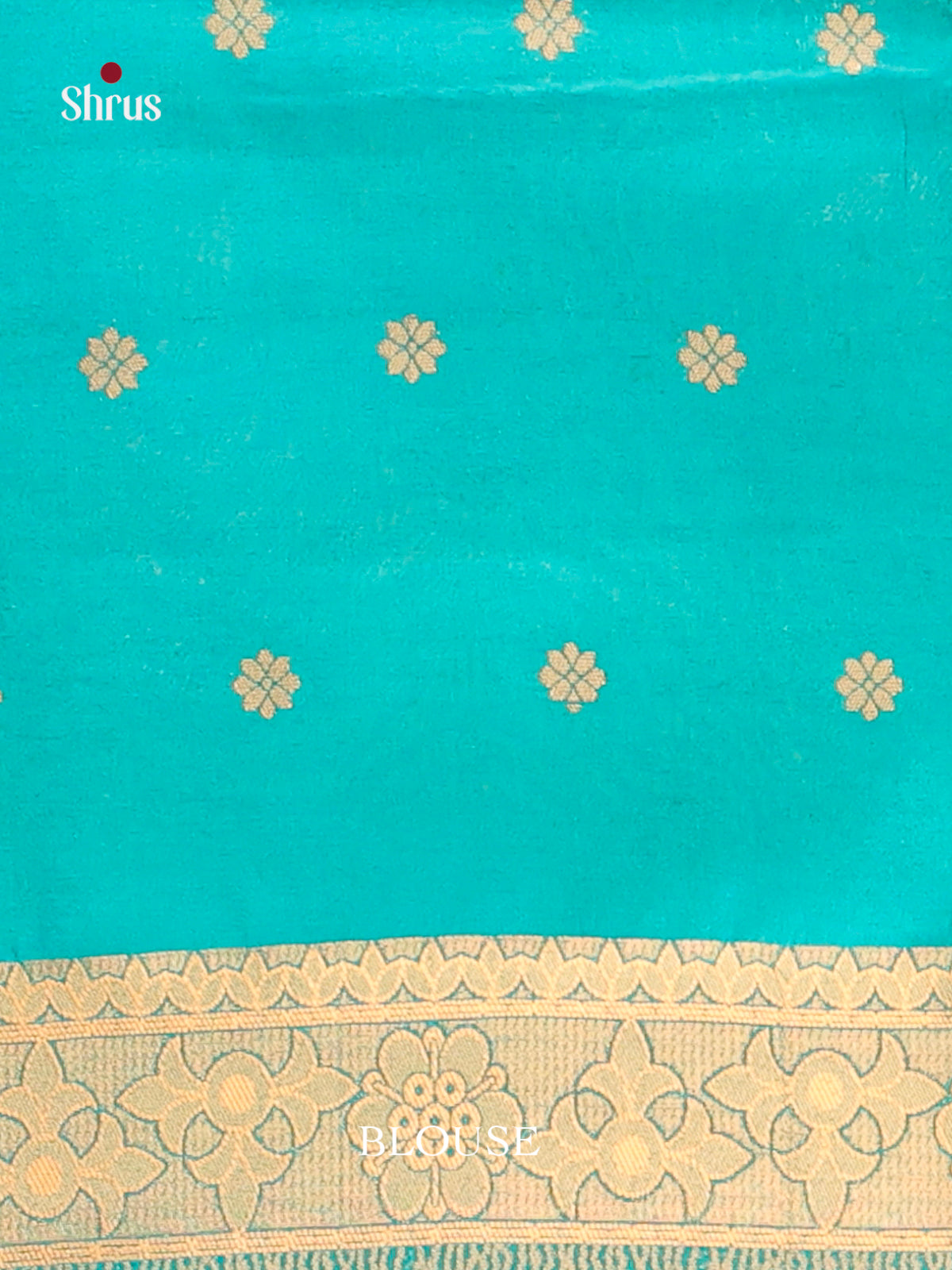 Sky Blue - Bamboo silk Saree