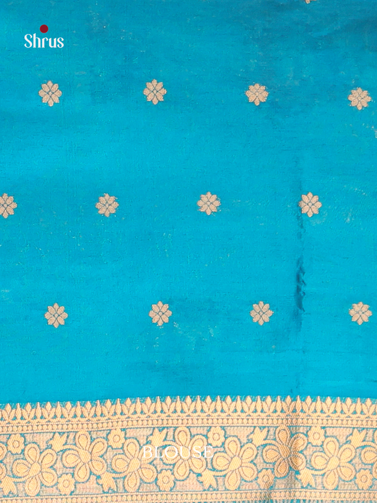 Sky Blue - Bamboo silk Saree