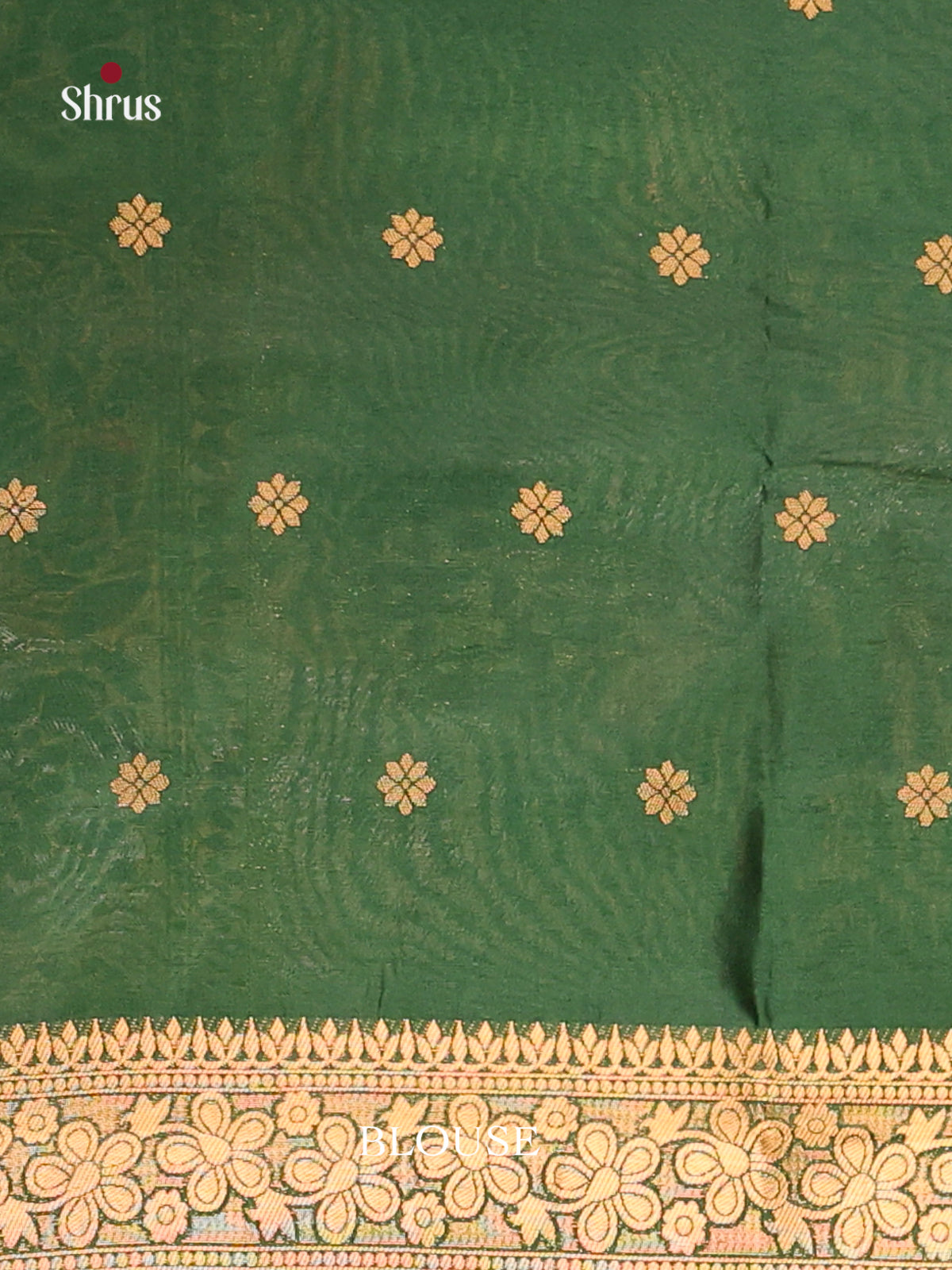 Green - Bamboo silk Saree