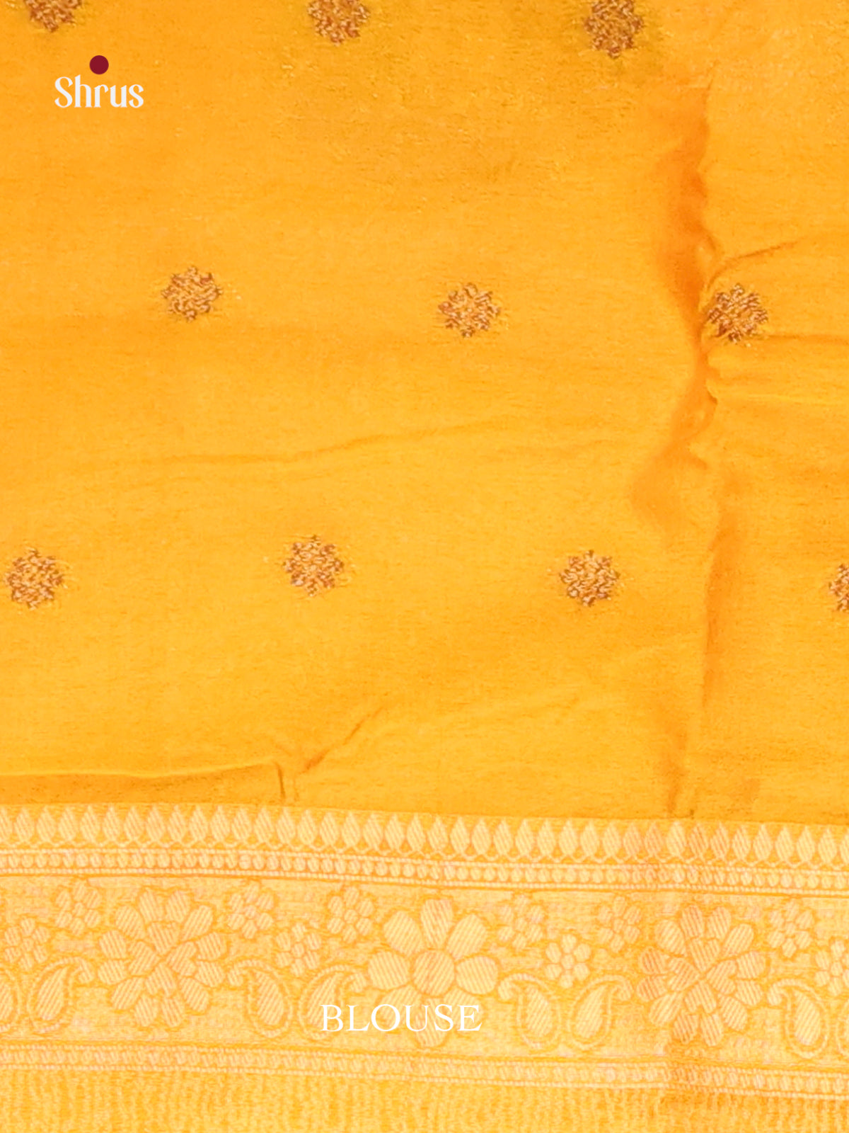 Mustard - Bamboo silk Saree