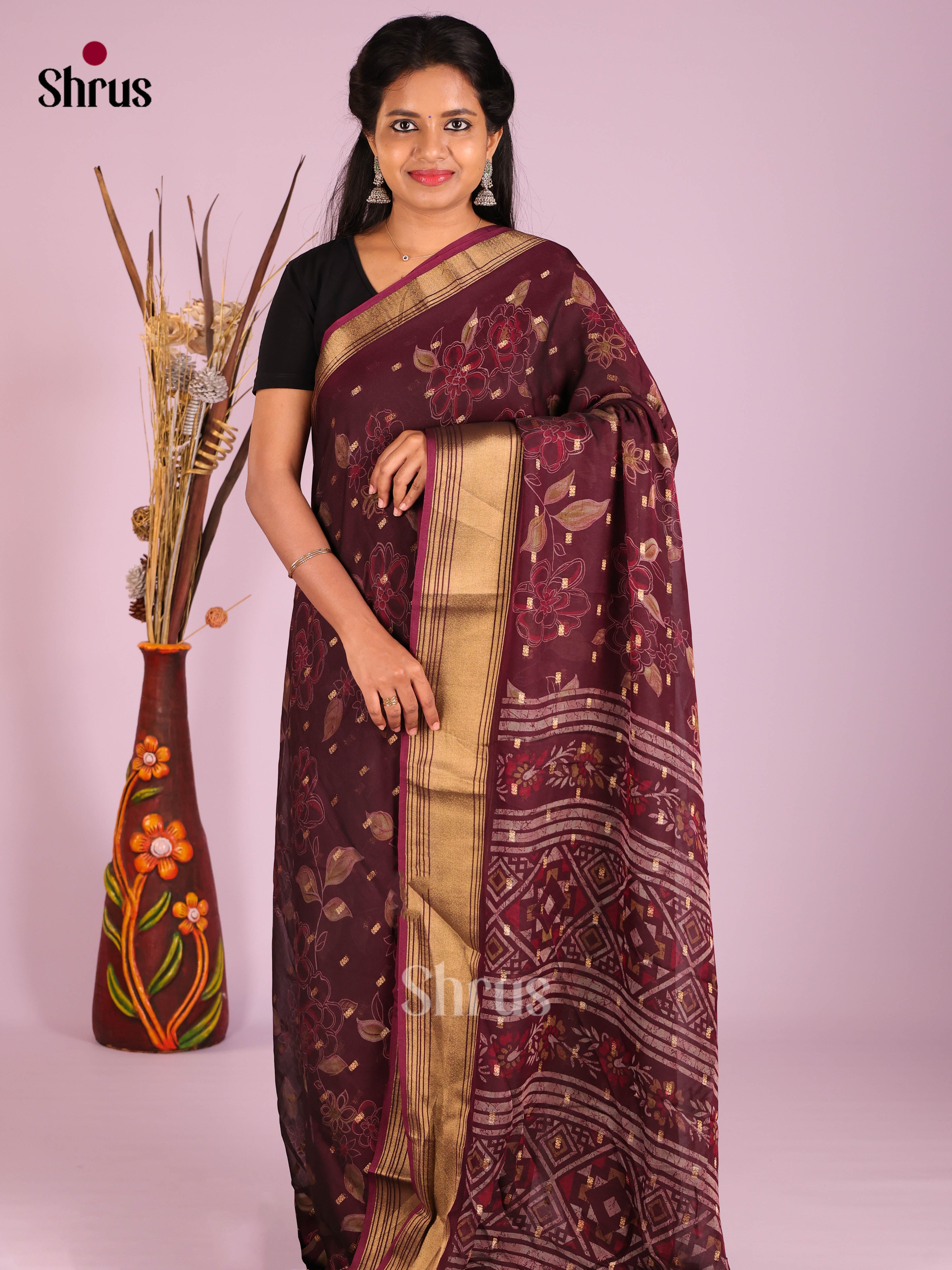 DIS07308 - Semi Georgette Saree