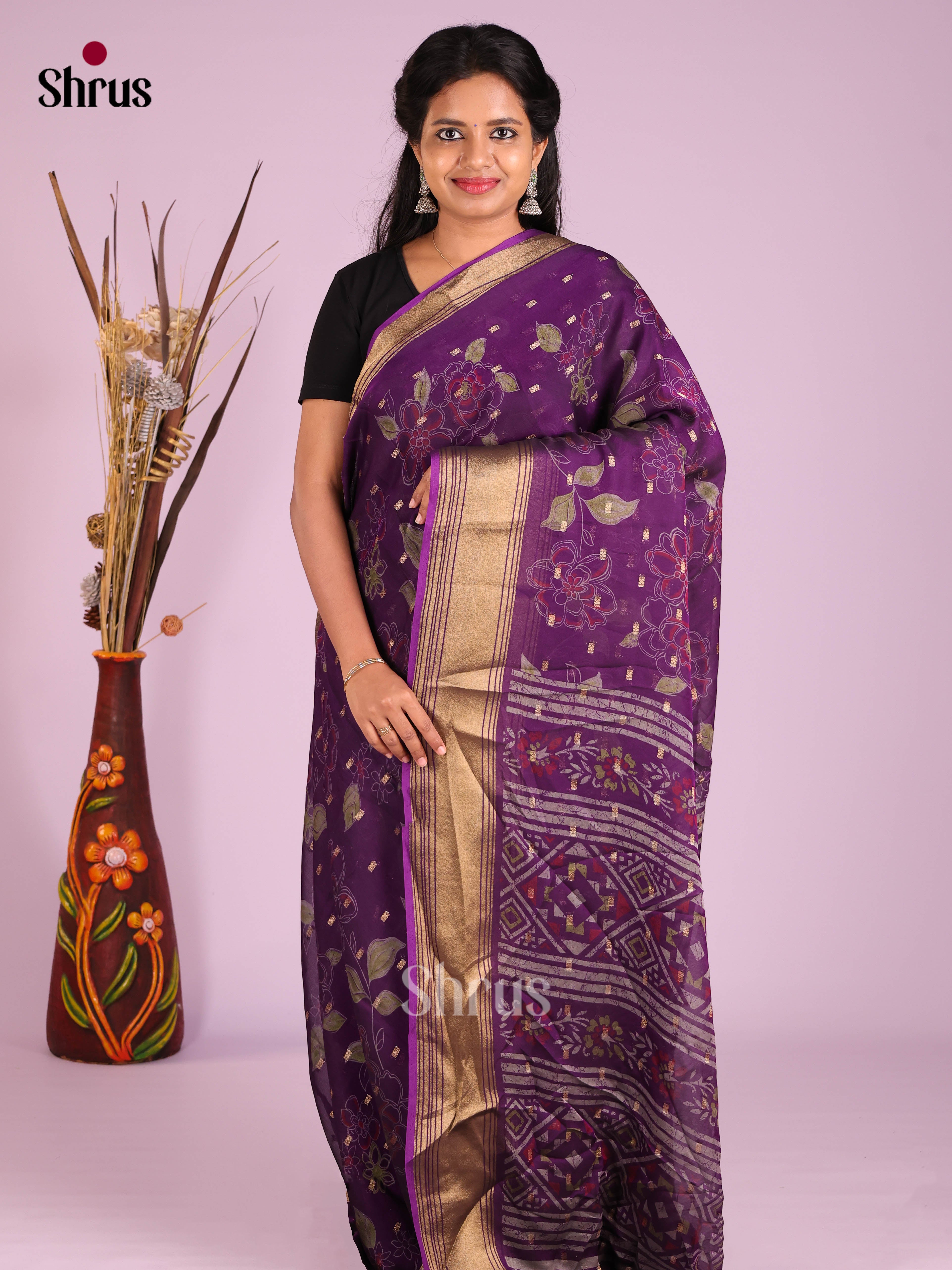 DIS07310 - Semi Georgette Saree