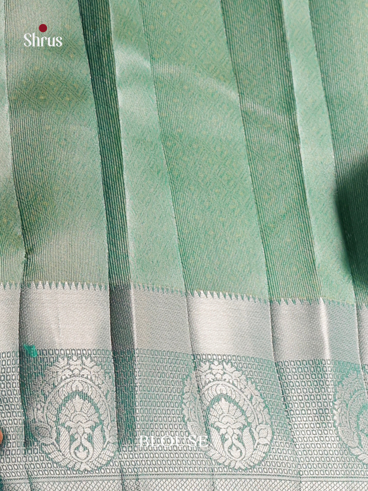 Green - Semi Rawsilk Saree