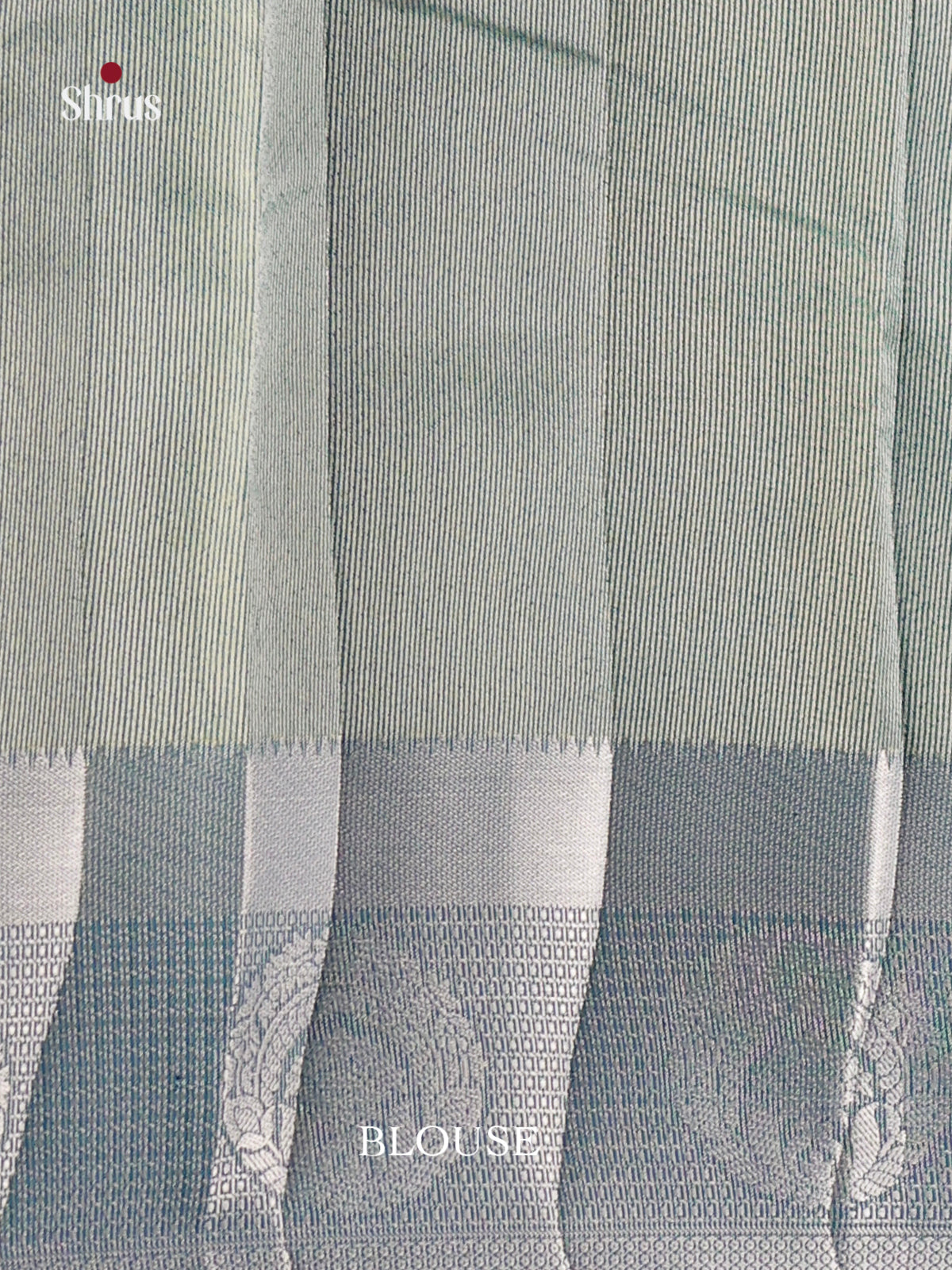 Peacock Blue- Semi Rawsilk Saree