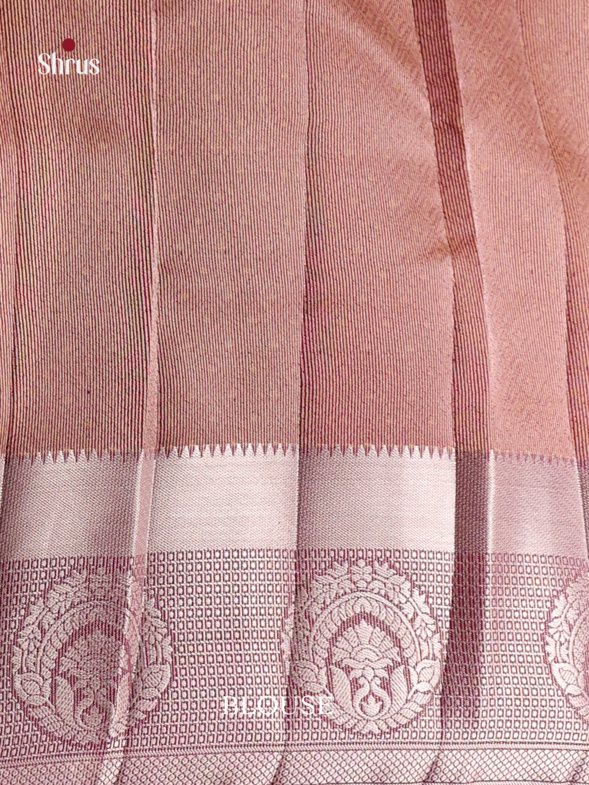 Maroon - Semi Rawsilk Saree