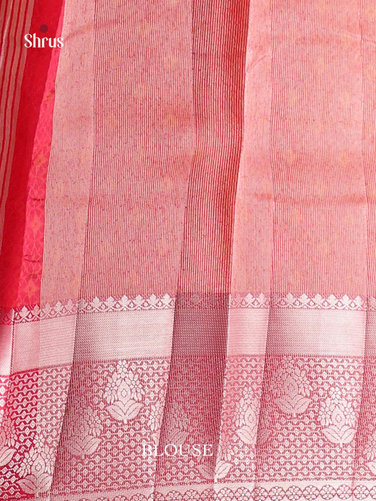 Pink - Semi Rawsilk Saree