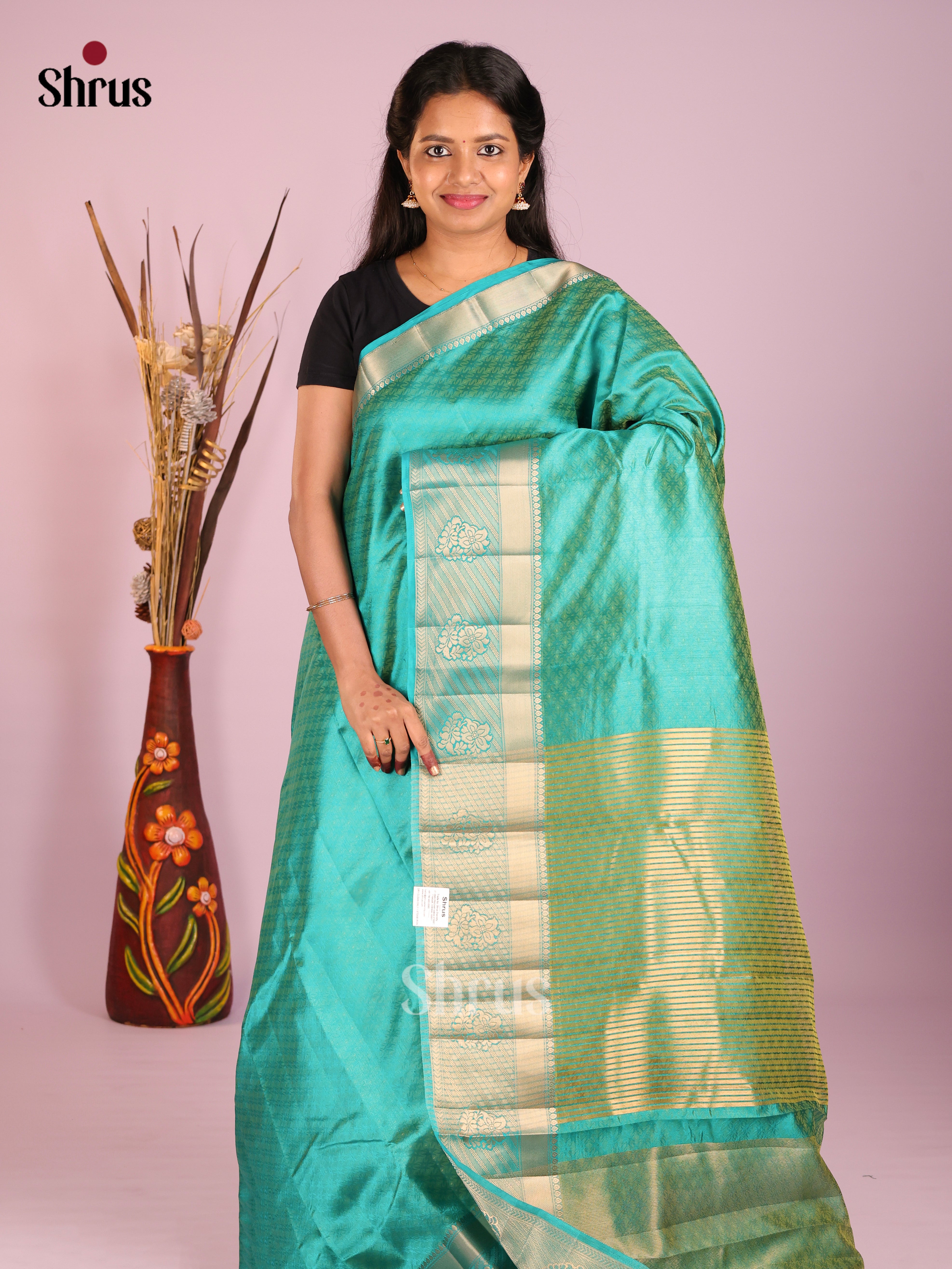 DIS08103 - Semi Rawsilk Saree