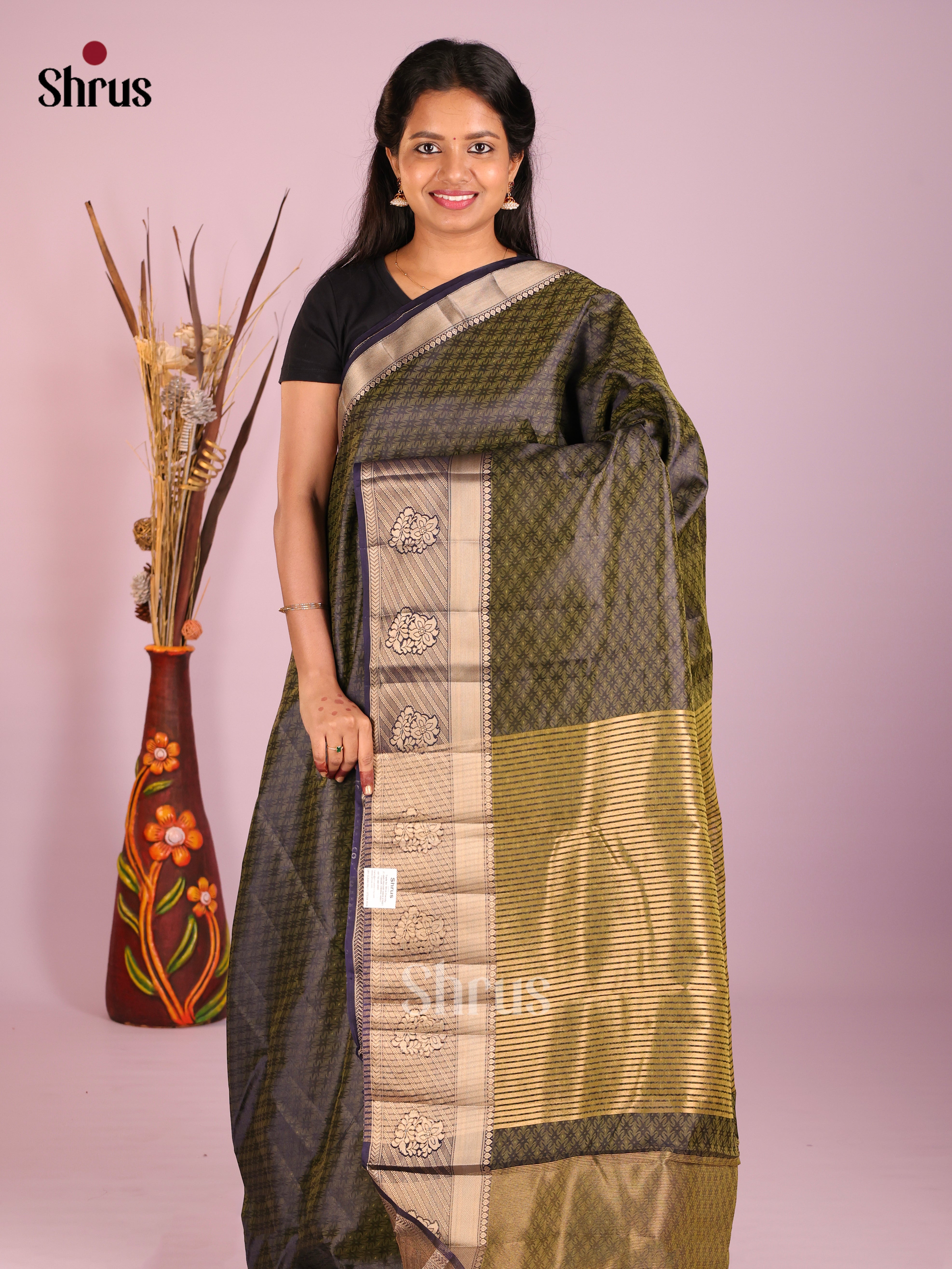 DIS08104 - Semi Rawsilk Saree