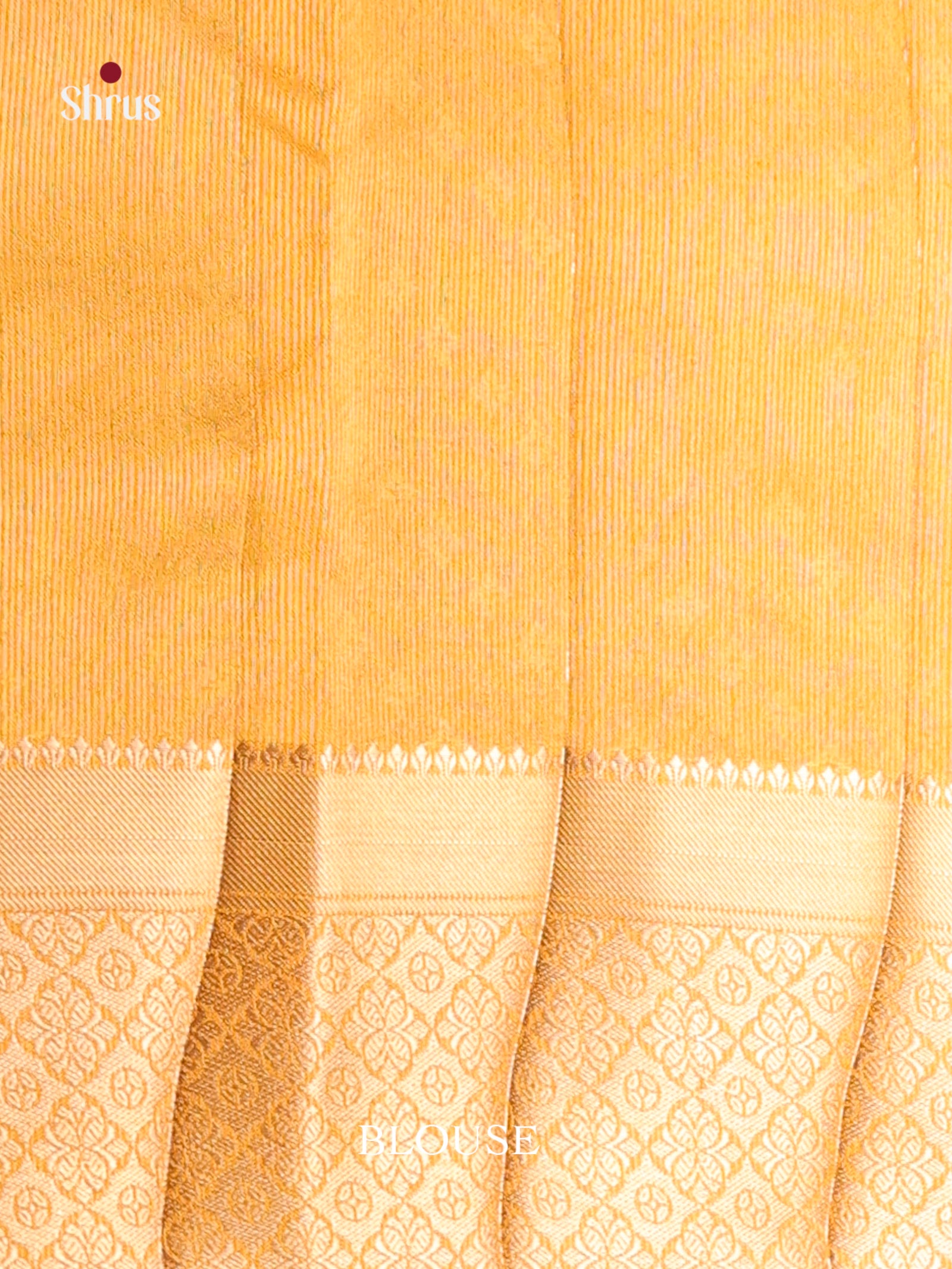 Mustard - Semi Rawsilk Saree