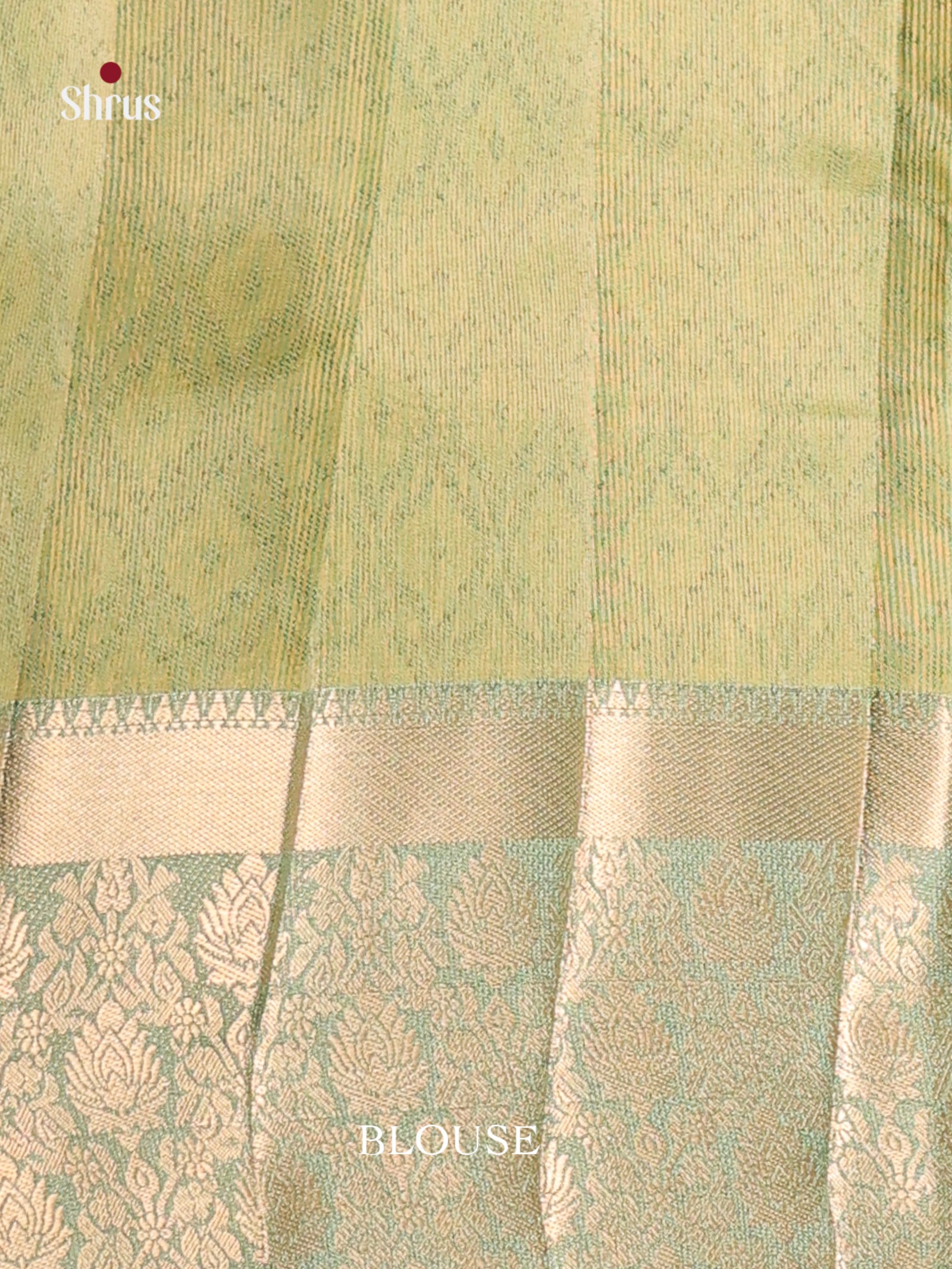Green - Semi Rawsilk Saree
