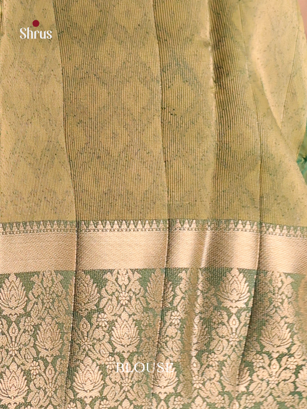 Green - Semi Rawsilk Saree