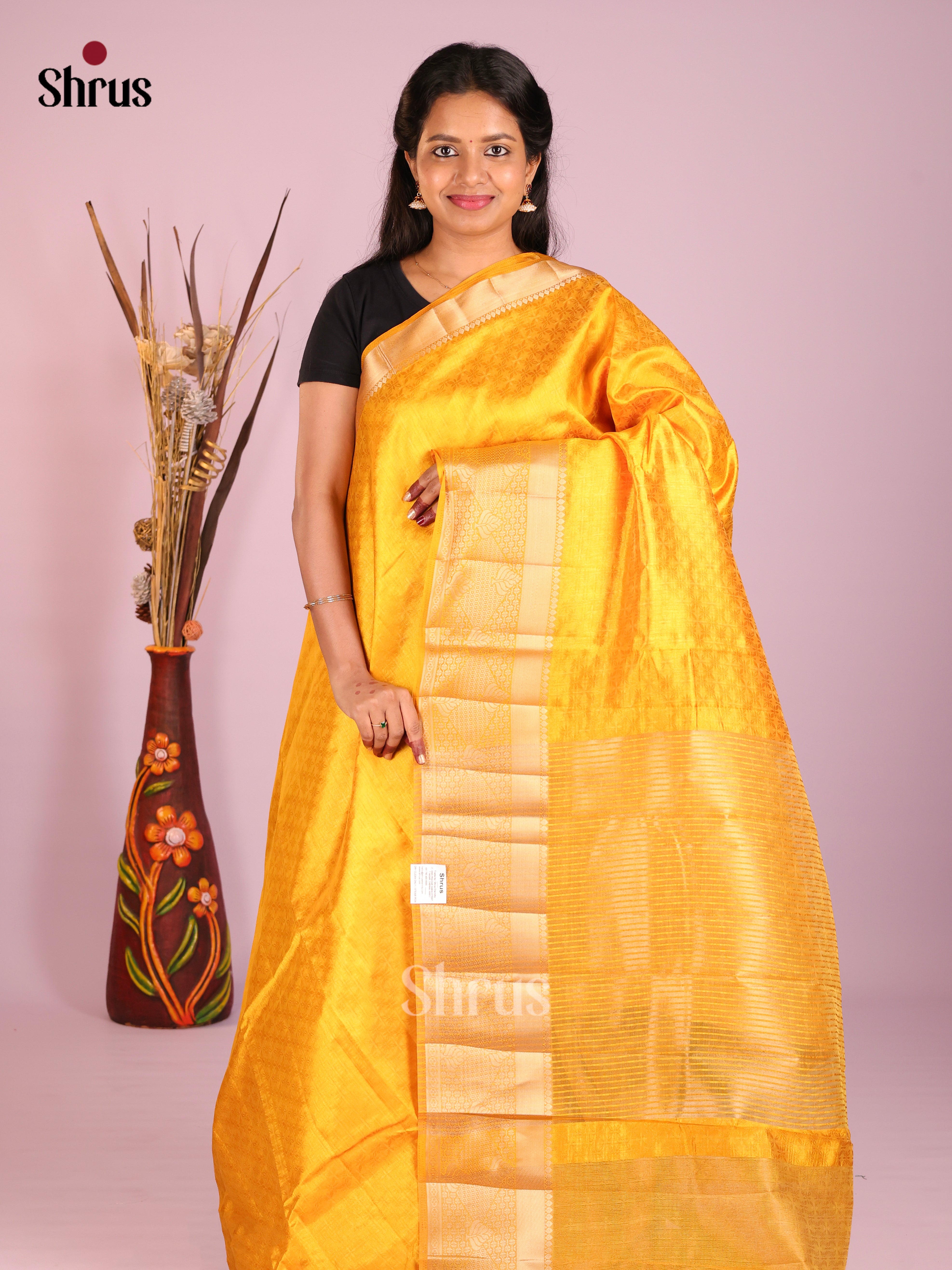 DIS08129 - Semi Rawsilk Saree