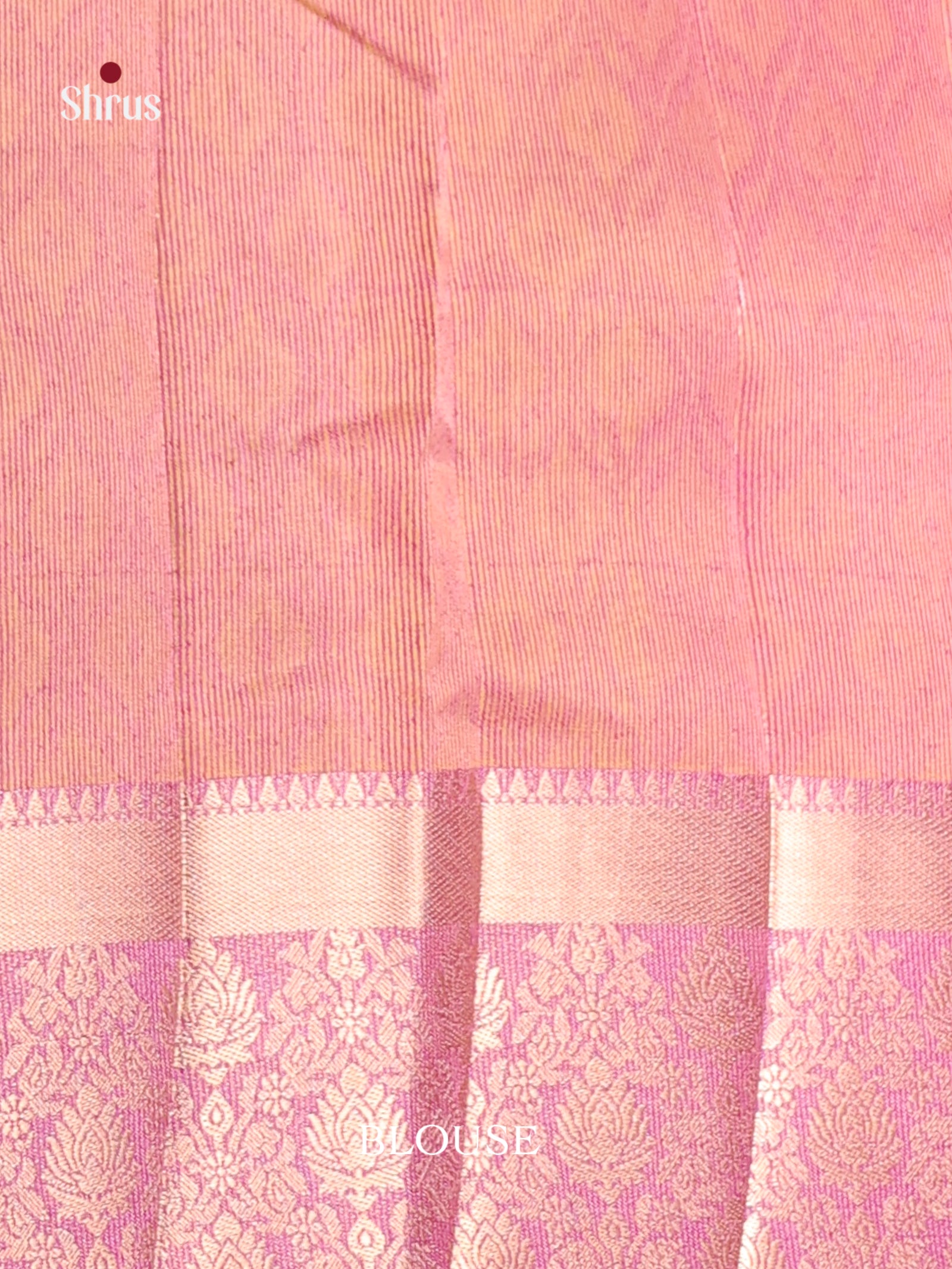Pink - Semi Rawsilk Saree