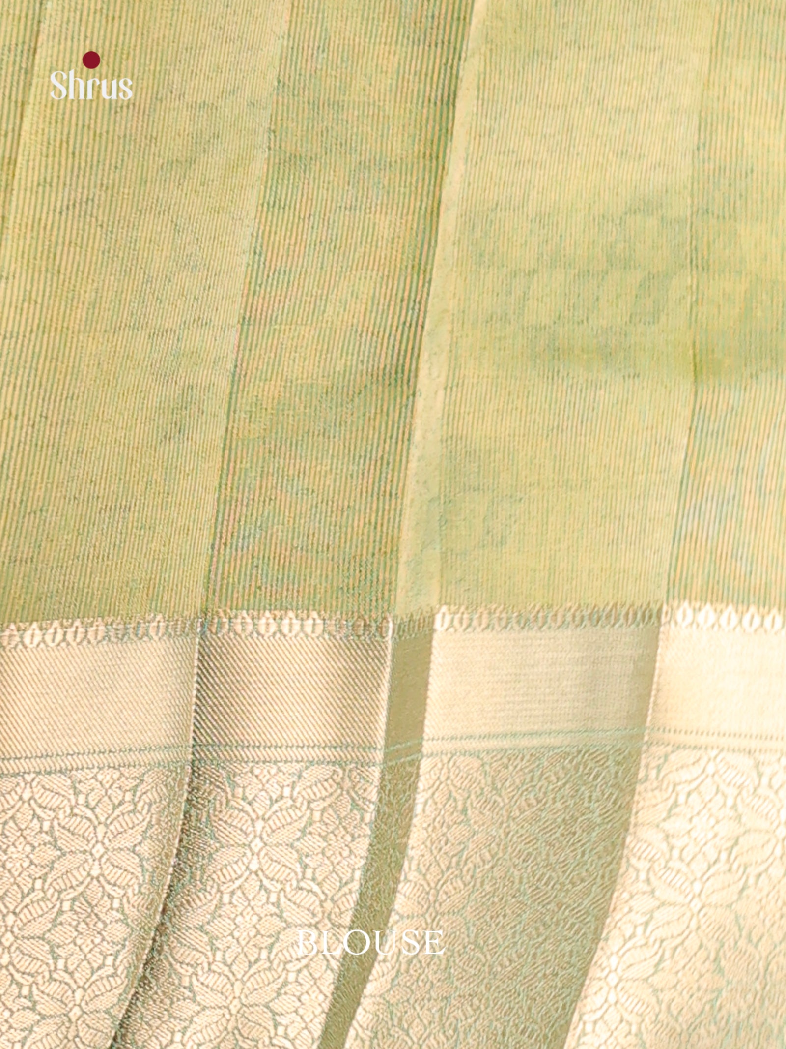Green - Semi Rawsilk Saree