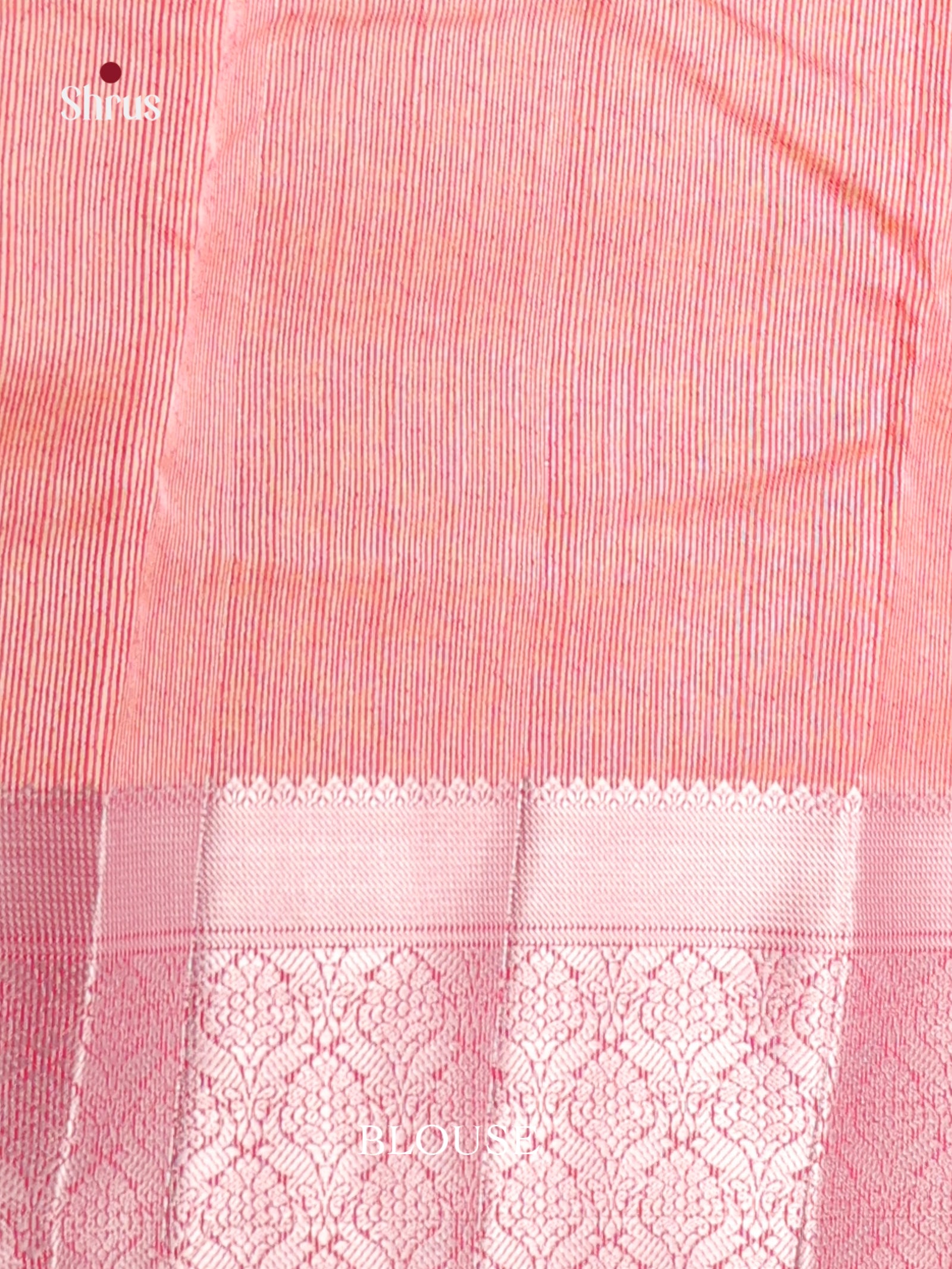 Pink - Semi Rawsilk Saree