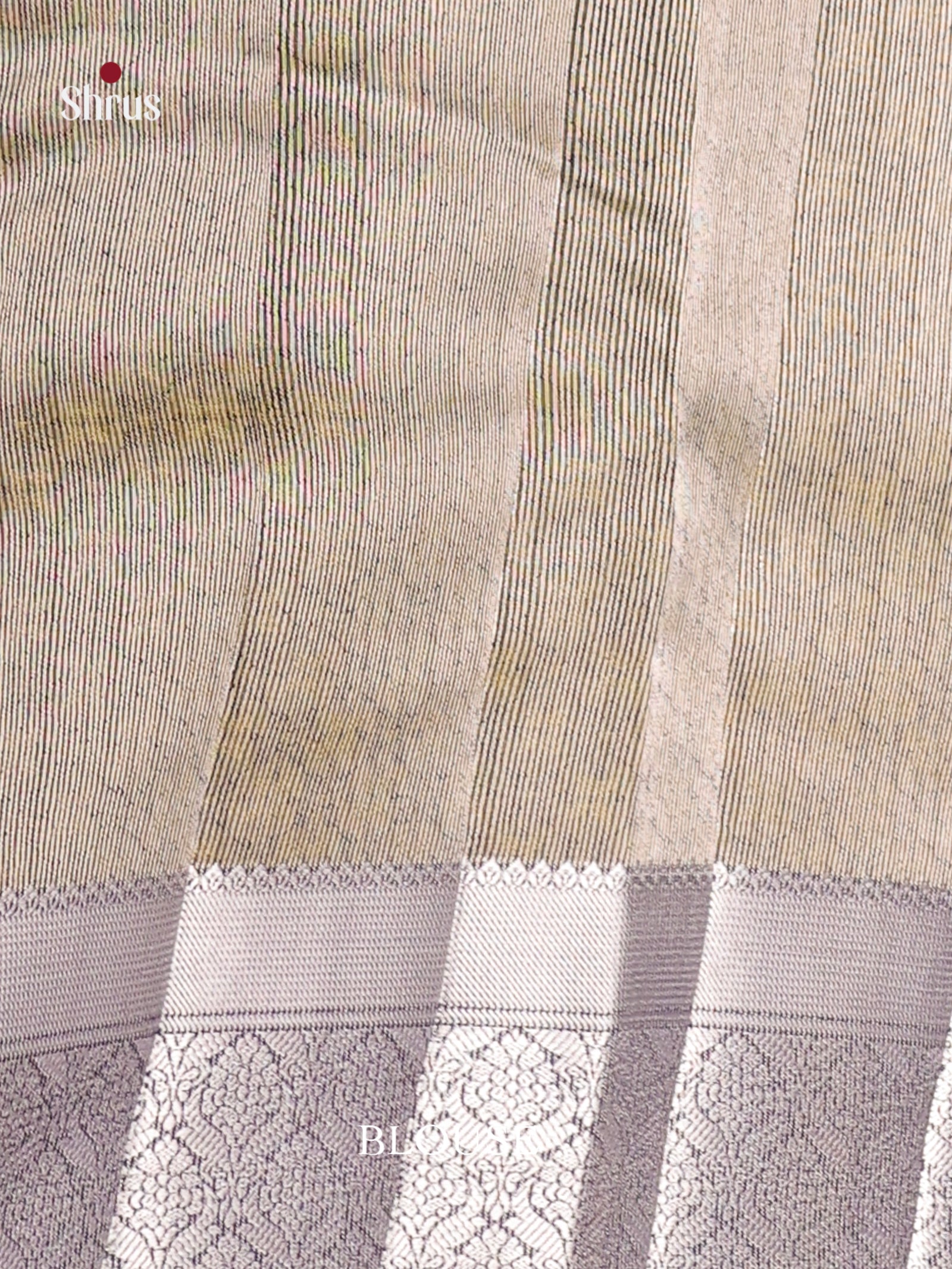 Navy Blue - Semi Rawsilk Saree