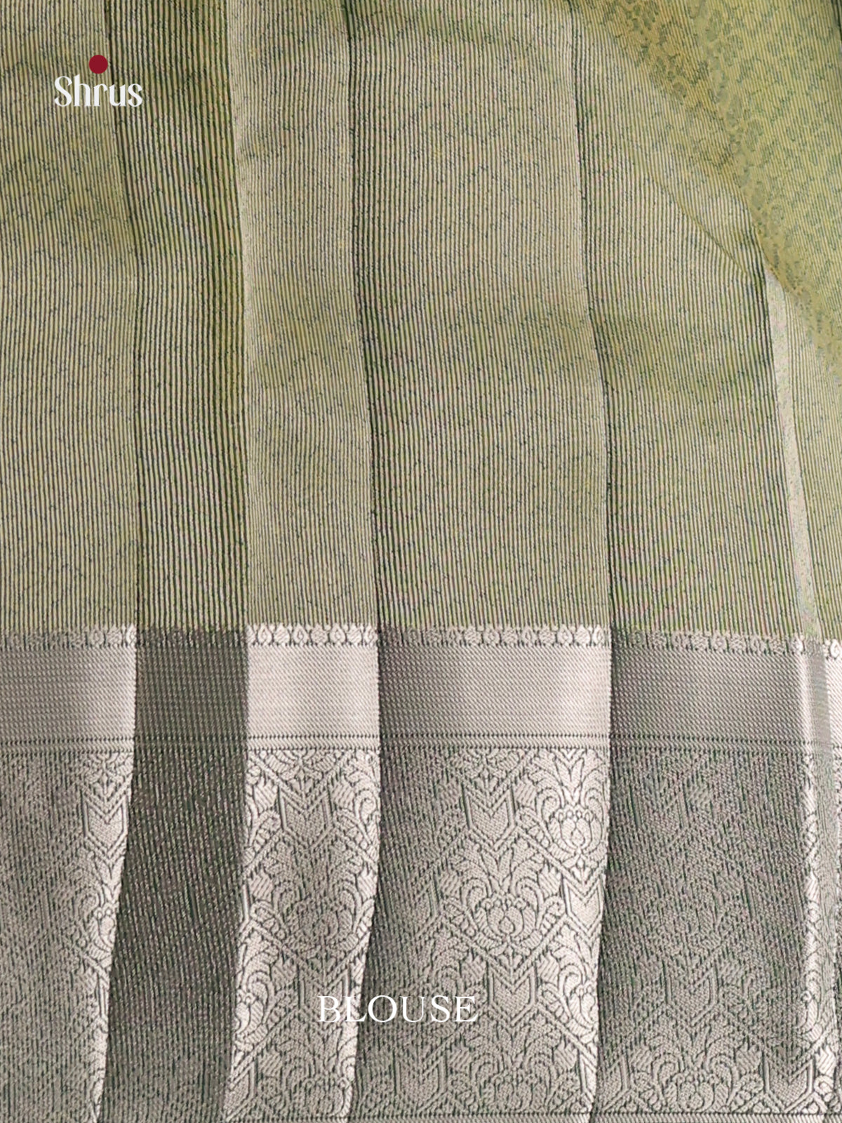 Green - Semi Rawsilk Saree